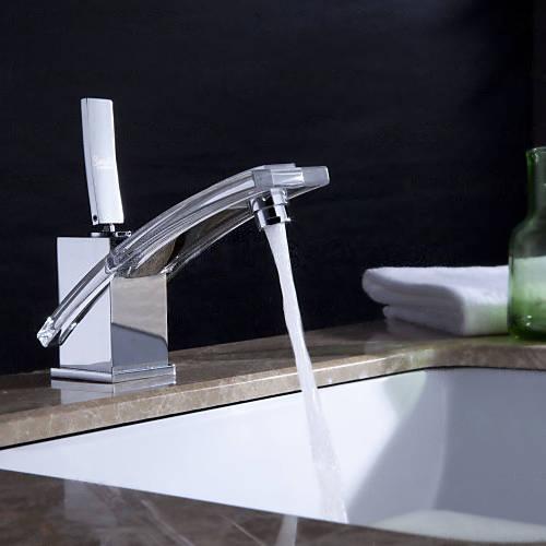 Wovier Bathroom Sink Faucet with Supply Hose,Single Handle Single Hole Lavatory Faucet W8239-1