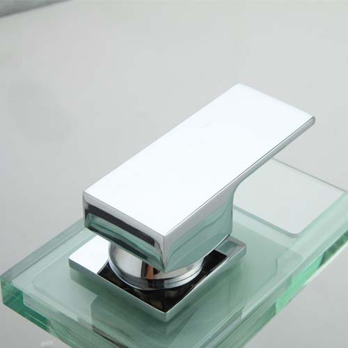 Wovier Bathroom Sink Faucet with Supply Hose,Single Handle Single Hole Glass Faucet W81100