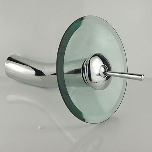 Wovier Waterfall Vessel Faucet, Single Handle Single Hole Bathroom Faucet - w8123-2