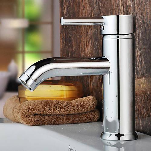 Wovier Bathroom Sink Faucet with Supply Hose,Single Handle Single Hole Lavatory Faucet W8354-3