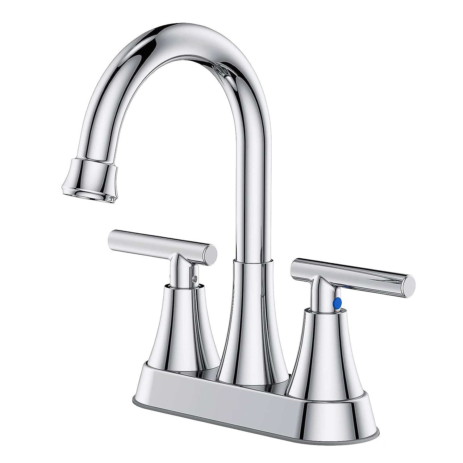 Wovier Centerset Faucet, 4 inch 2-Handle Bathroom sink Faucet-W8001-04 