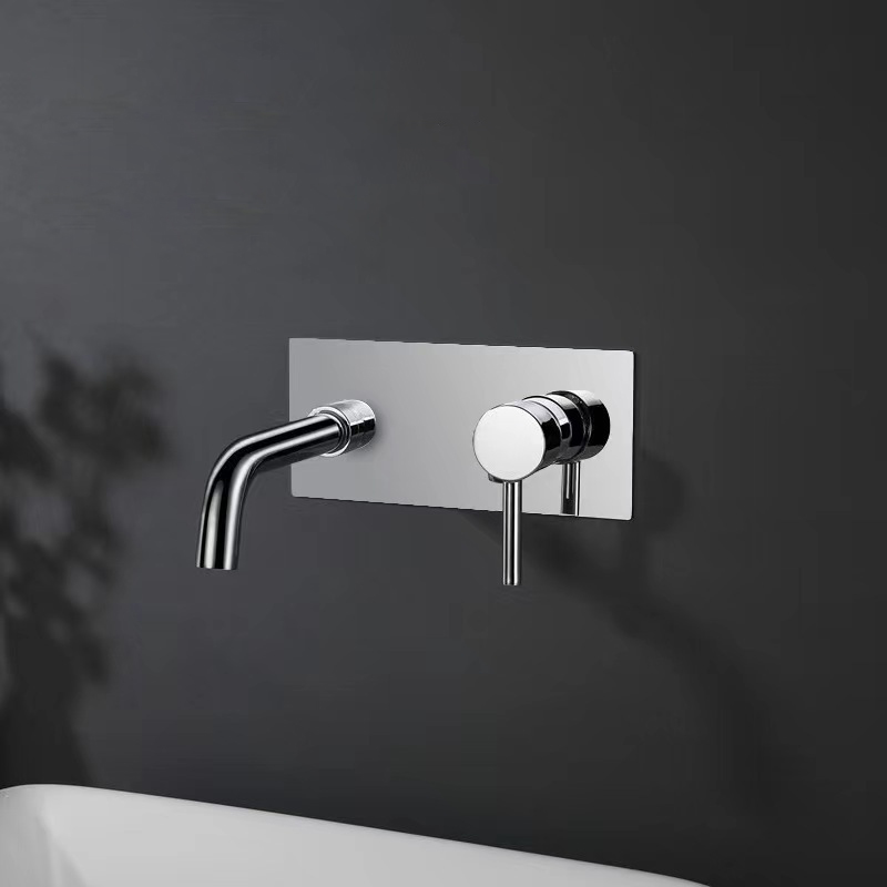 Wovier Wall Mount Bathroom Sink Faucet, Single Handles Single Hole Lavatory Faucet W8613