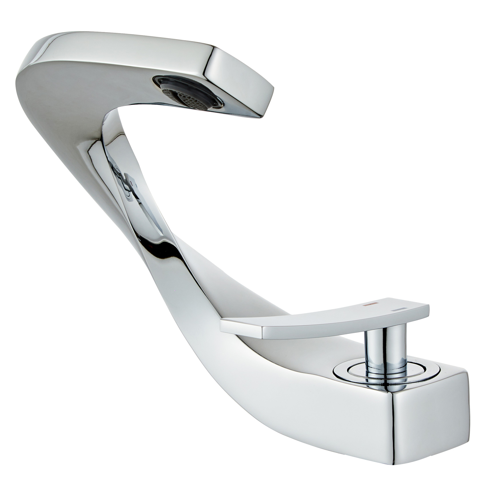 Wovier Waterfall Bathroom Sink Faucet,Single Handle Single Hole Faucet-W8246-8