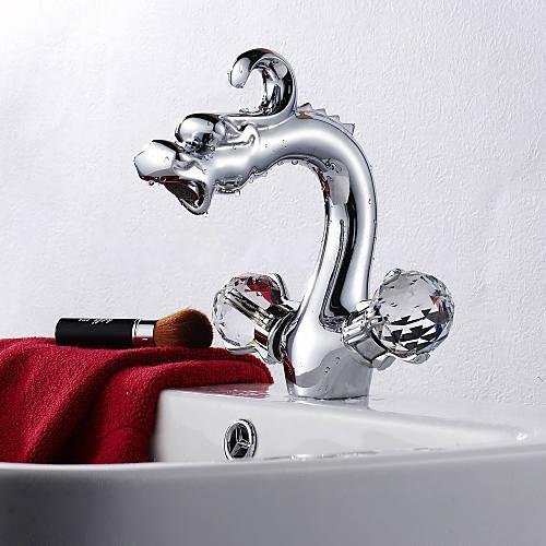 Wovier Bathroom Sink Faucet,Single Handle Single Hole Lavatory Faucet W8336-12