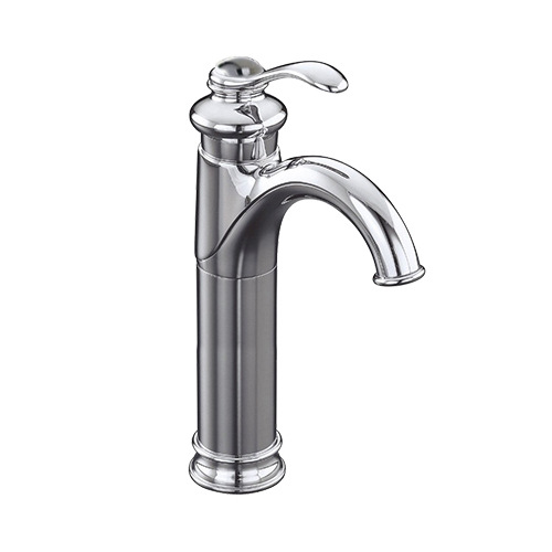 Wovier Waterfall Vessel Faucet with Supply Hose,Single Handle Single Hole Bathroom Faucet W8270-8