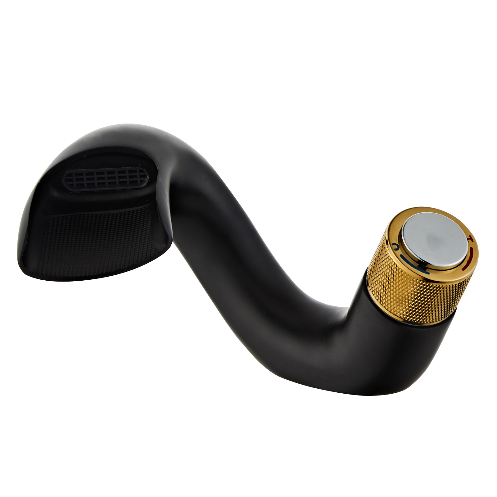 Wovier Waterfall Bathroom Sink Faucet,Single Handle Single Hole Faucet-W8210-3