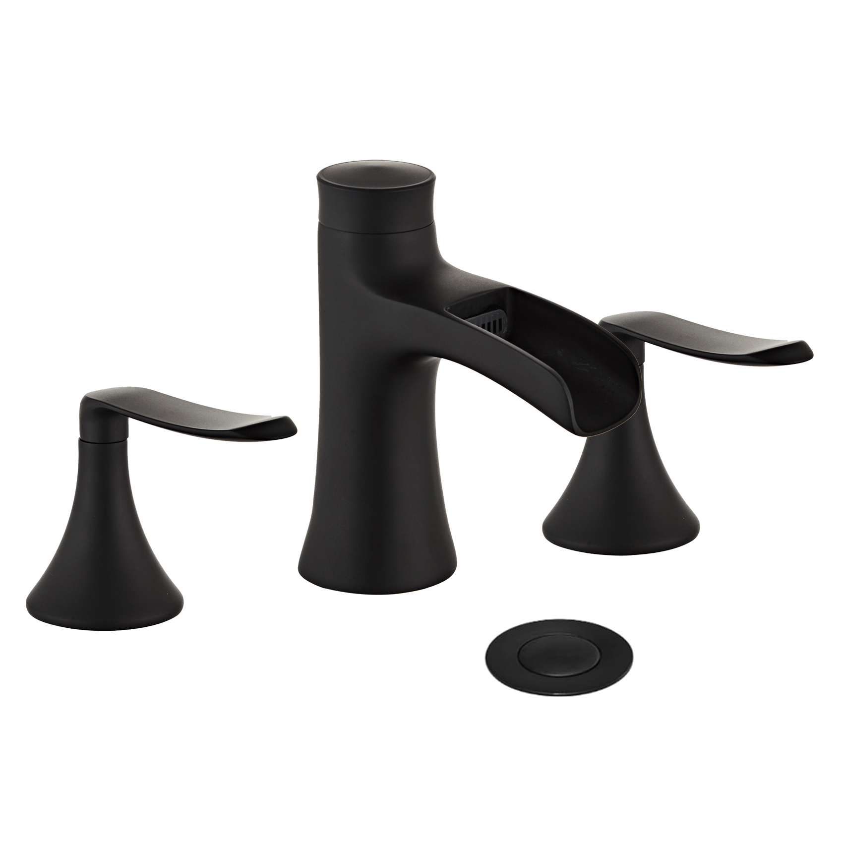 Wovier Widespread Faucet,Three Handle Two Hole Bathroom sink Faucet-W8416-07