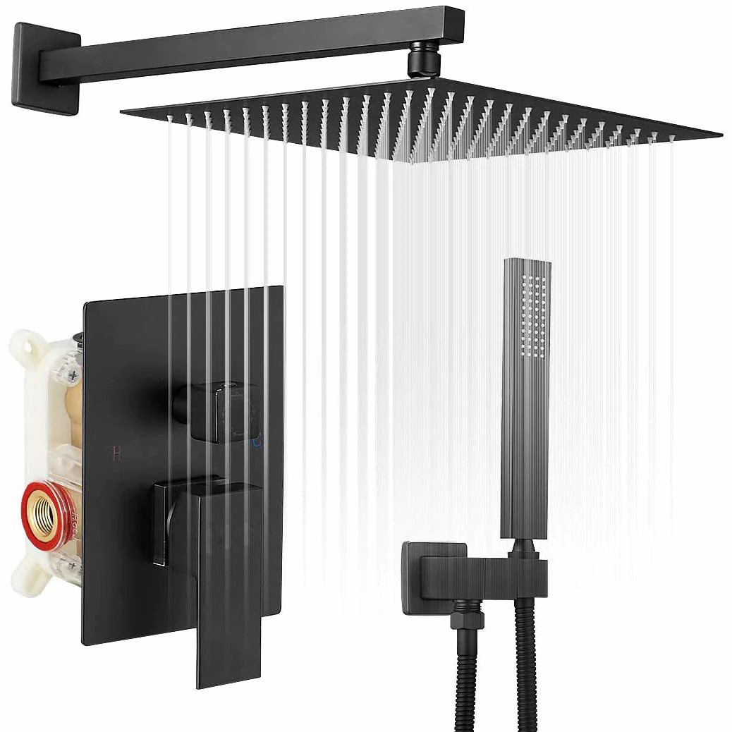 Wovier Shower System Rain Shower Handheld Sprayer with Shower Hose - W8802-4