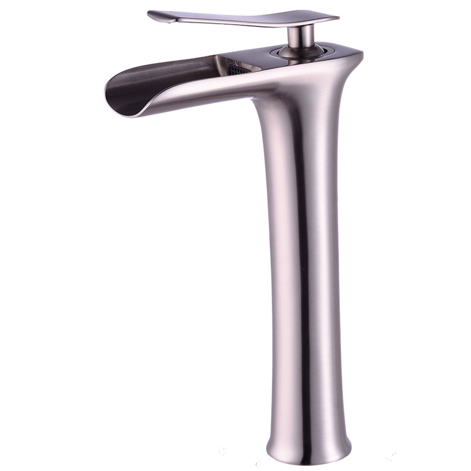 Wovier Waterfall Vessel Faucet, Single Handle Single Hole Bathroom Faucet - w8368-4