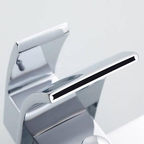Wovier Waterfall Wall Mounted Waterfall Tub Filler with Hand Shower W8804