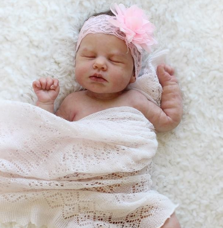 17" Flexible Waterproof Full Solid Silicone Reborn Baby Ollie