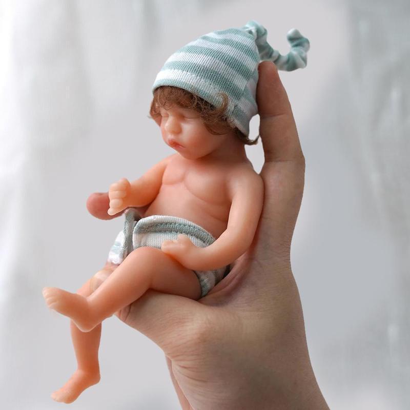 6” Silicone Mini Reborn Doll Soft Baby Doll Companion🔥