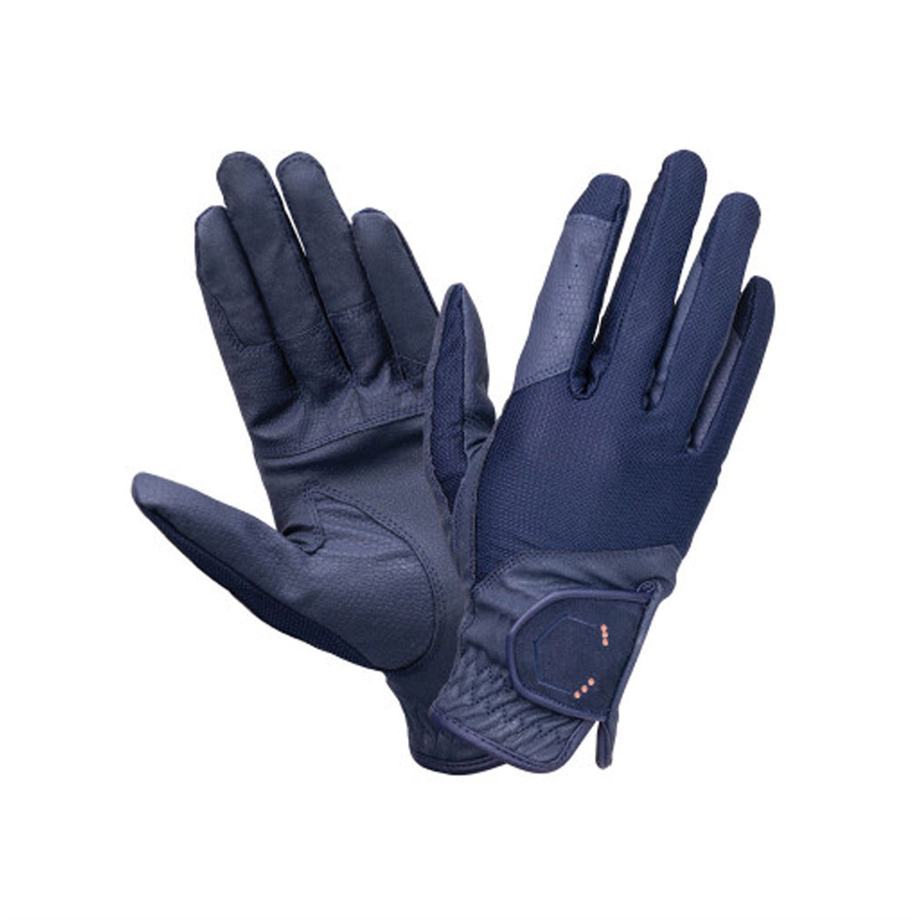 Coldstream Children's Next Generation Blakelaw Diamante Riding Gloves Extra Small (XS) · Navy Rose Gold