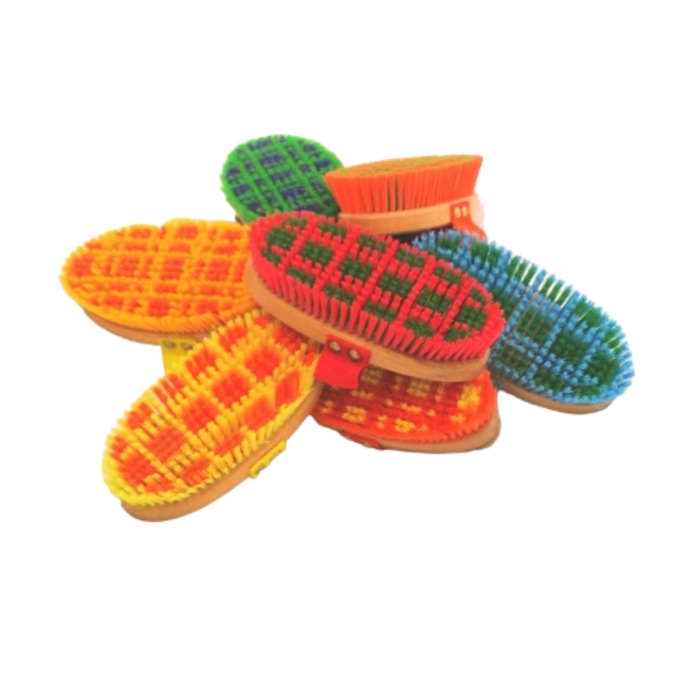 Salmon Beastie Body Brush Tartan -