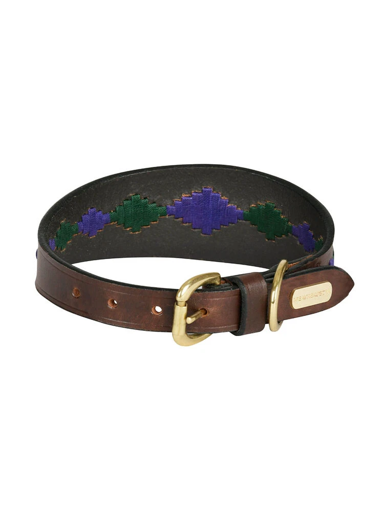 Weatherbeeta Lurcher Polo Leather Dog Collar
