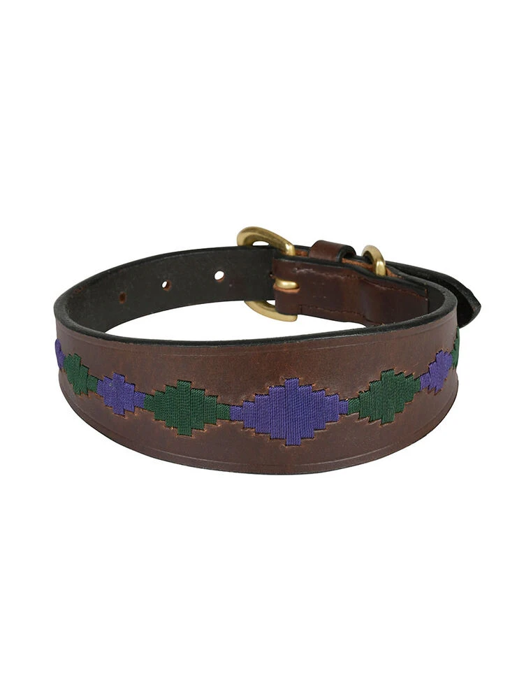 Weatherbeeta Lurcher Polo Leather Dog Collar