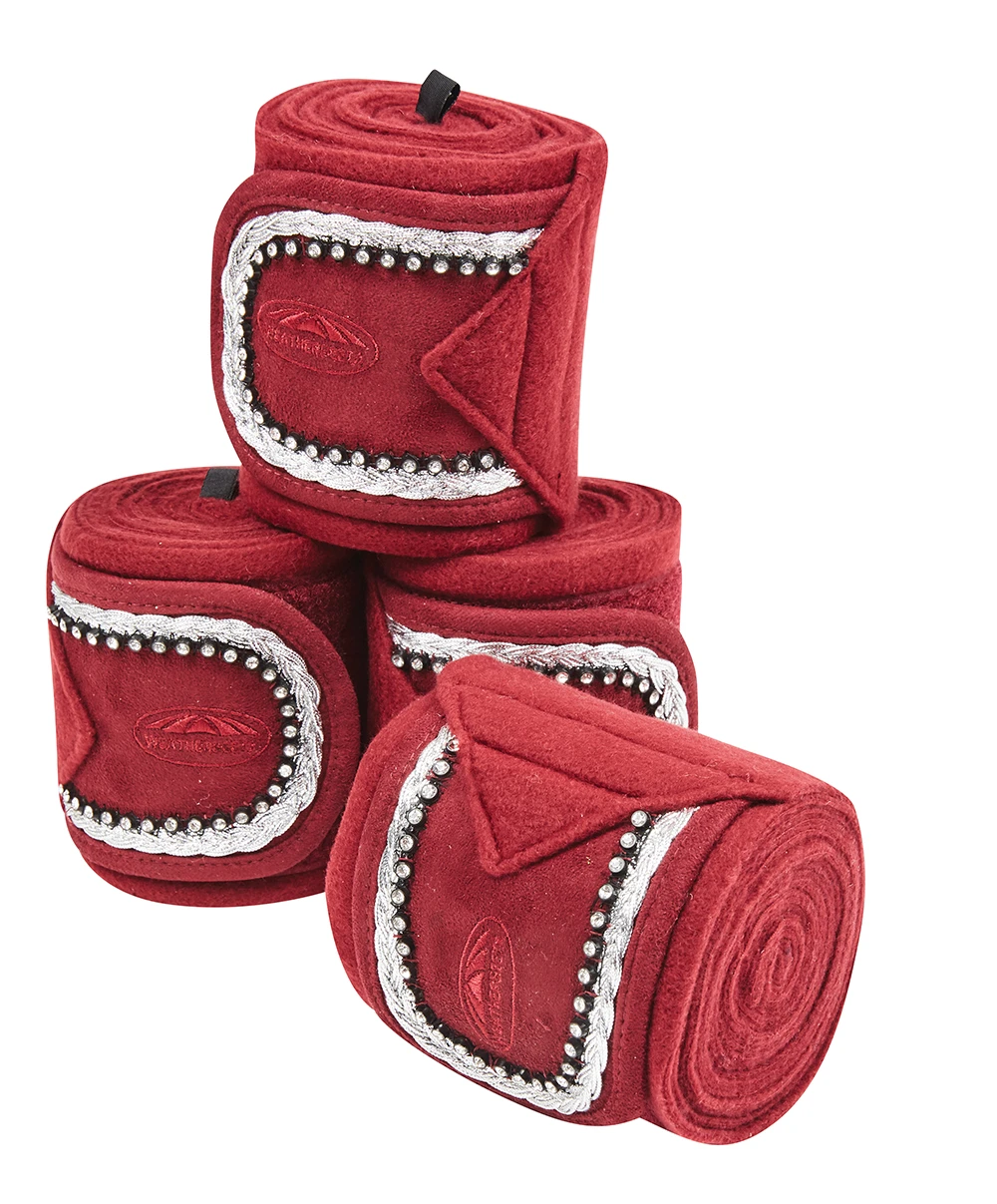 Weatherbeeta Fleece Bling Bandage 4 Pack