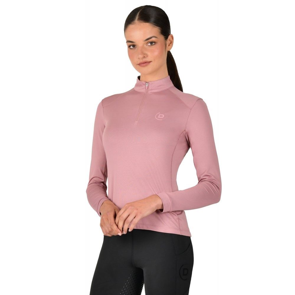 Dublin Breathable Ladies Long Sleeve Riding Top Dusty Rose 