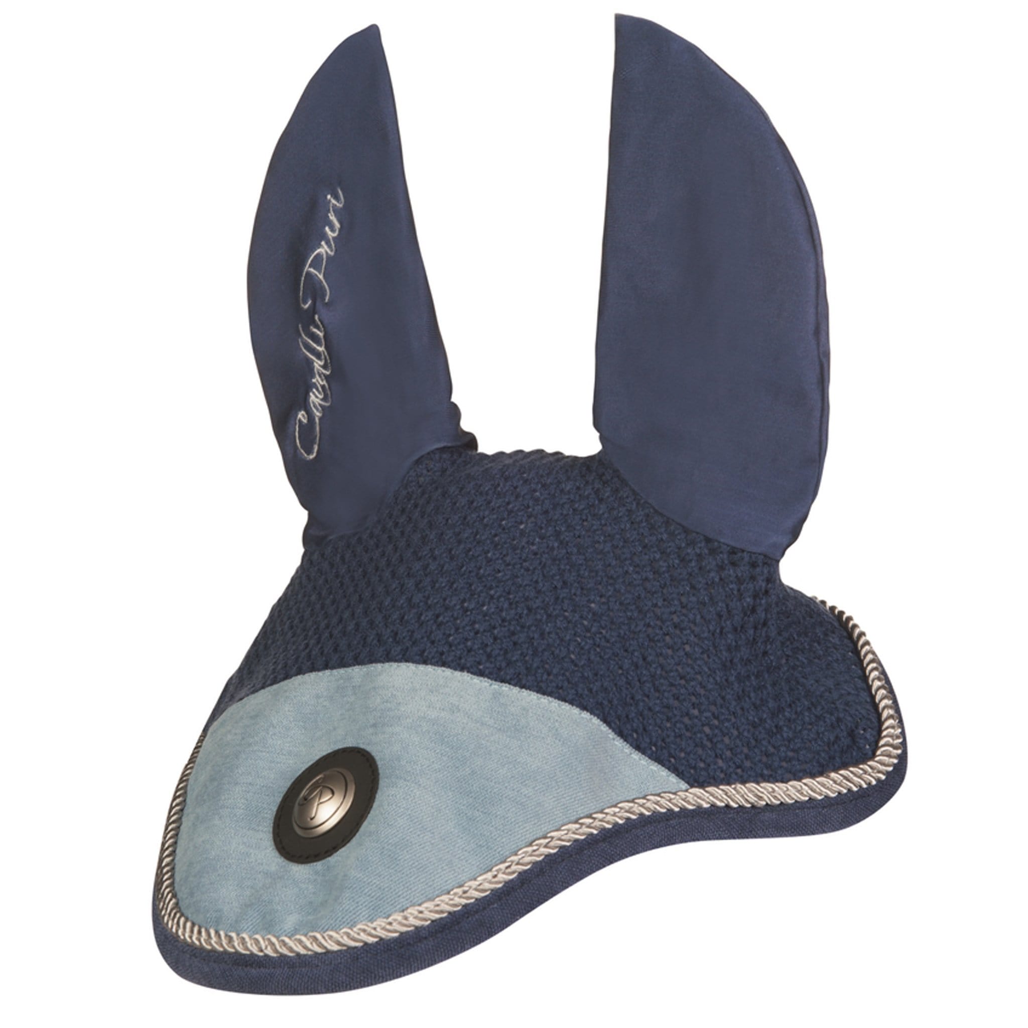 HKM Cavalli Puri Ear Armonia Velours Ear Bonnet Smokey Blue 11116.