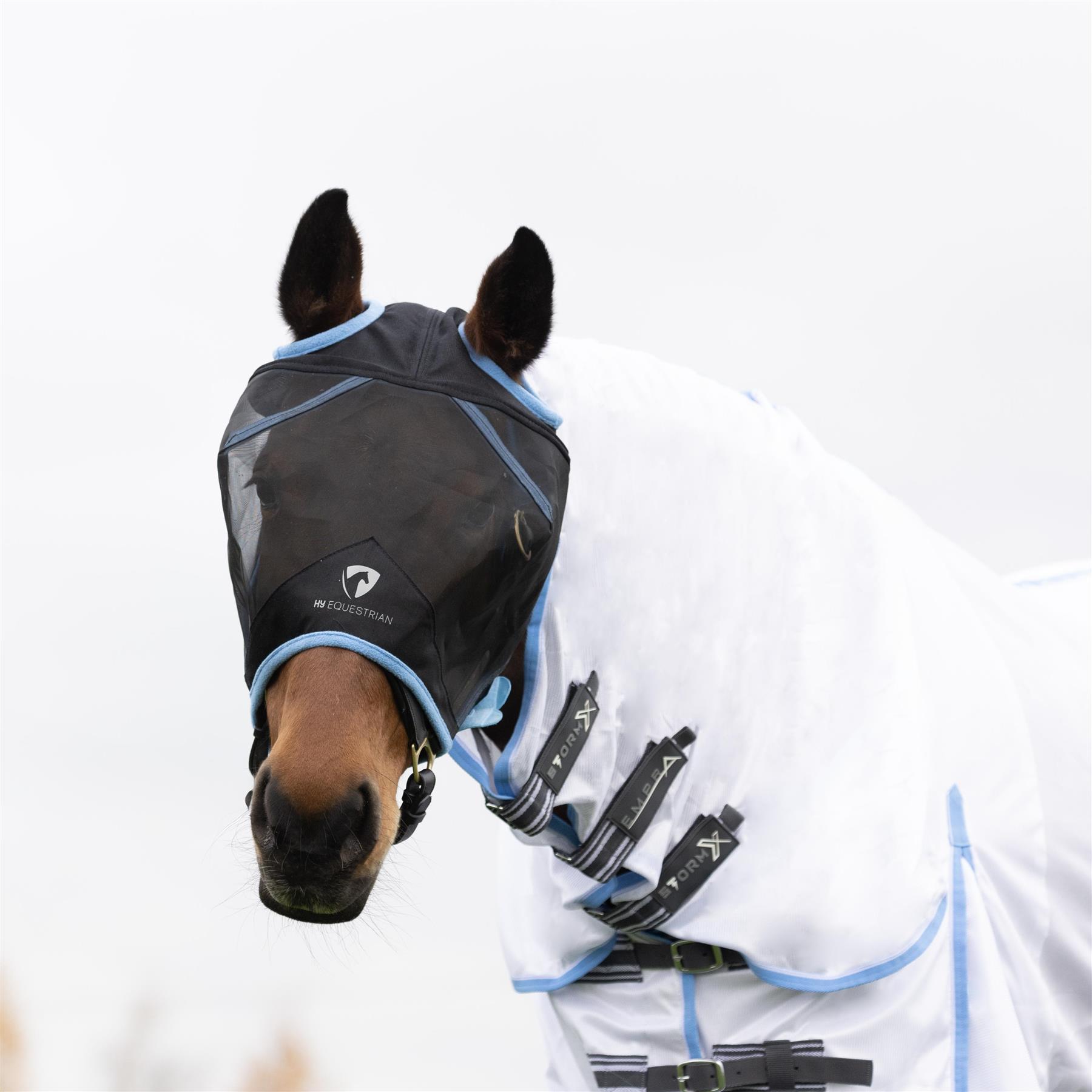 Hy Equestrian Mesh Half Mask without Ears