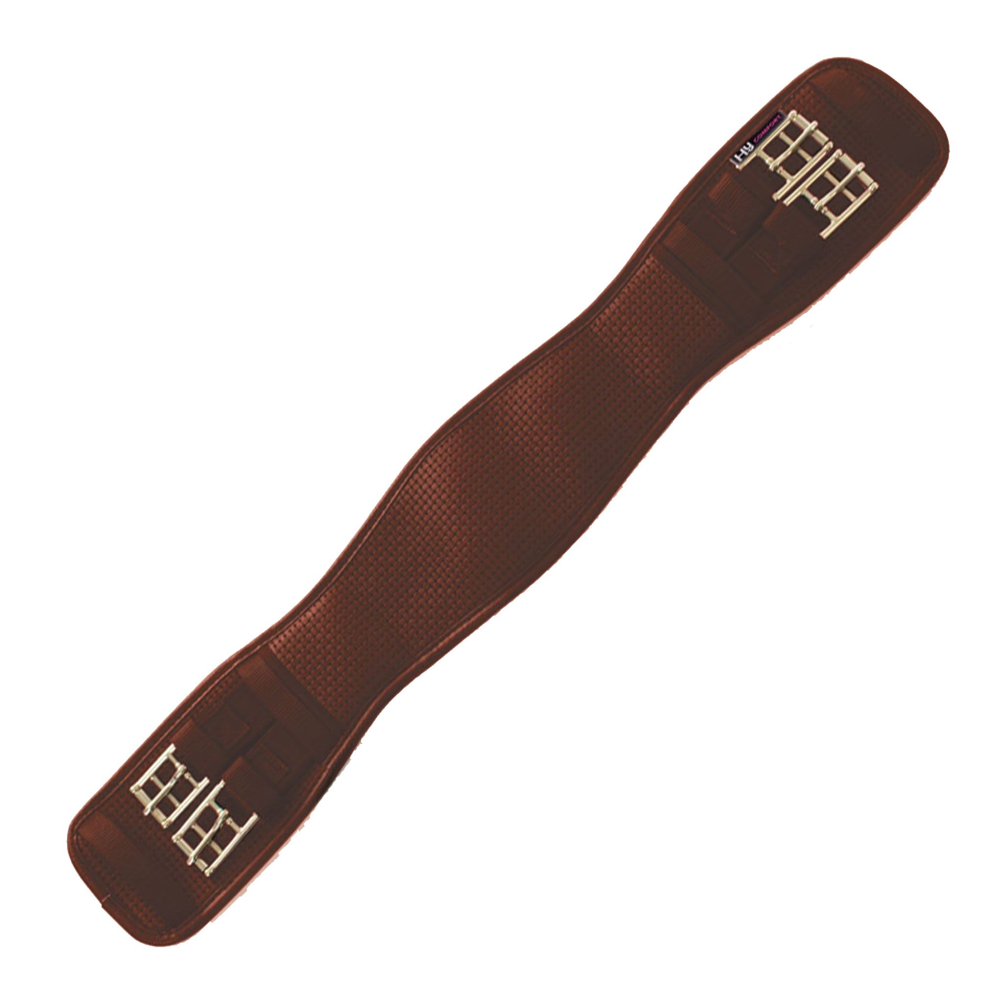 Hycomfort Waffle Elasticated Dressage Girth - 85cm (34") · Brown