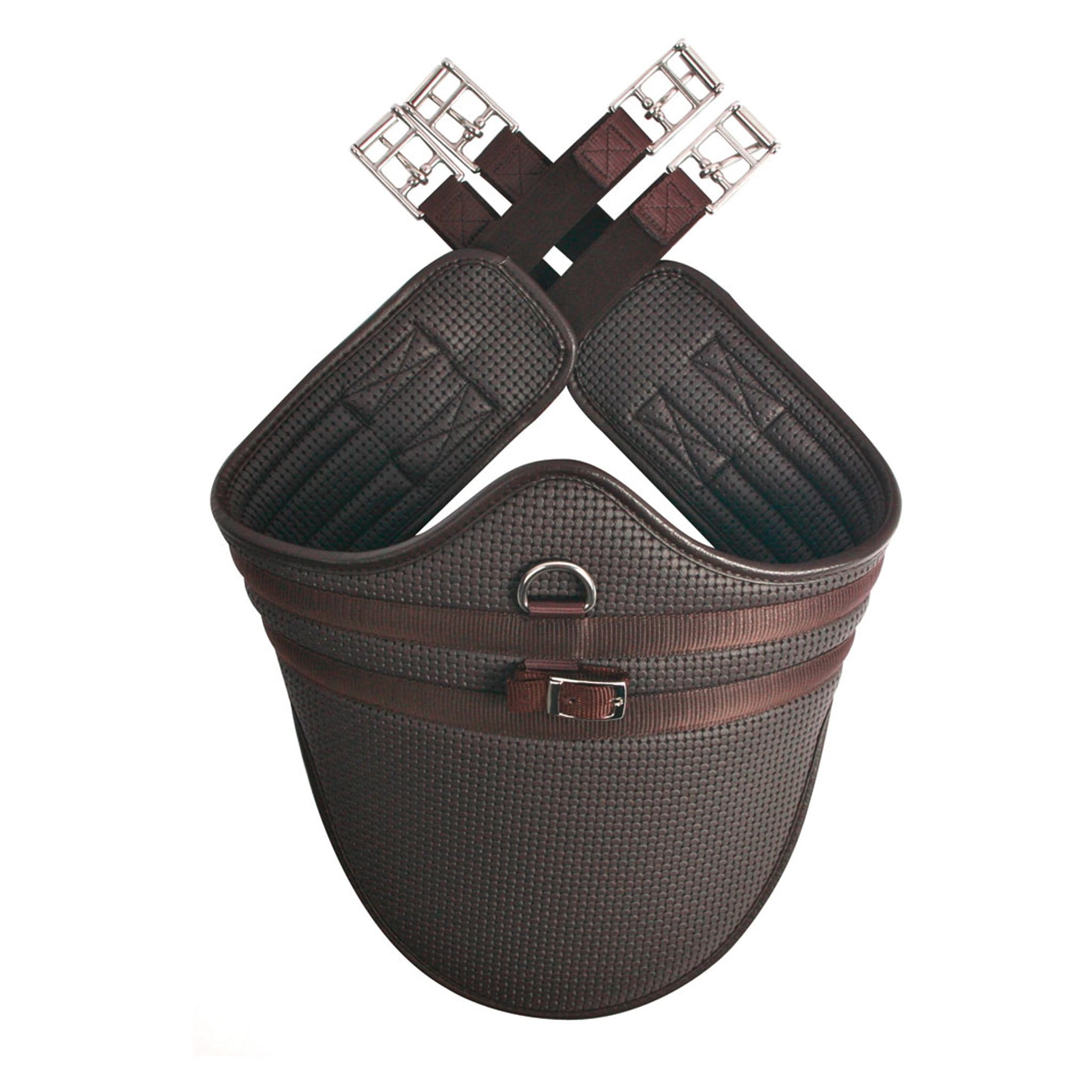 HyCOMFORT Waffle Stud Girth in Brown 2112