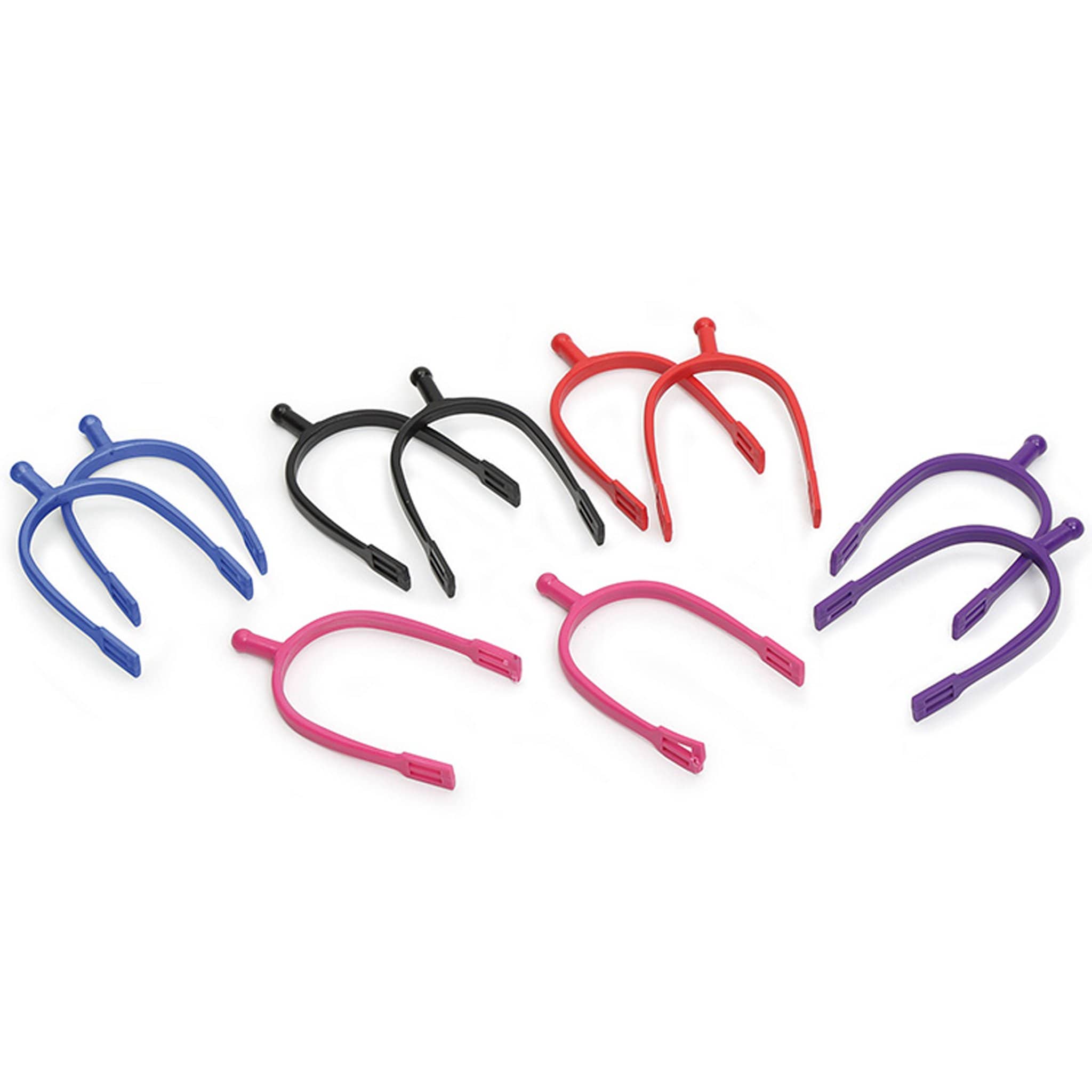 Shires Plastic Ball End Spurs - Pink