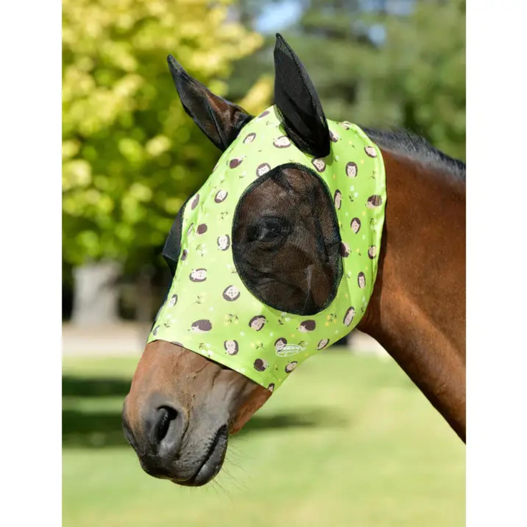 Weatherbeeta Stretch Bug Eye Saver With Ears Hedgehogs Print