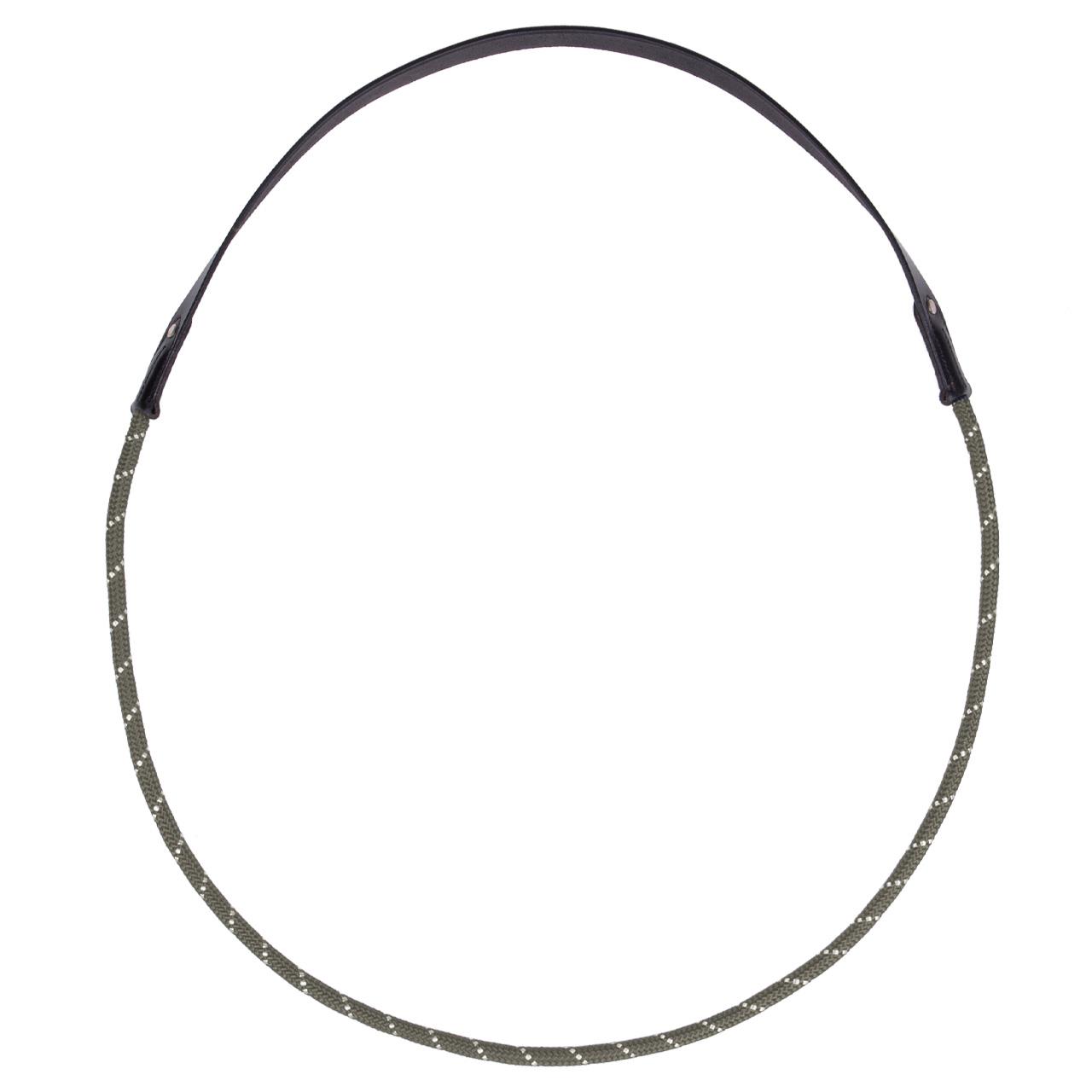 Qhp Leather Neck Rope Size Full - Olive - Full · Olive