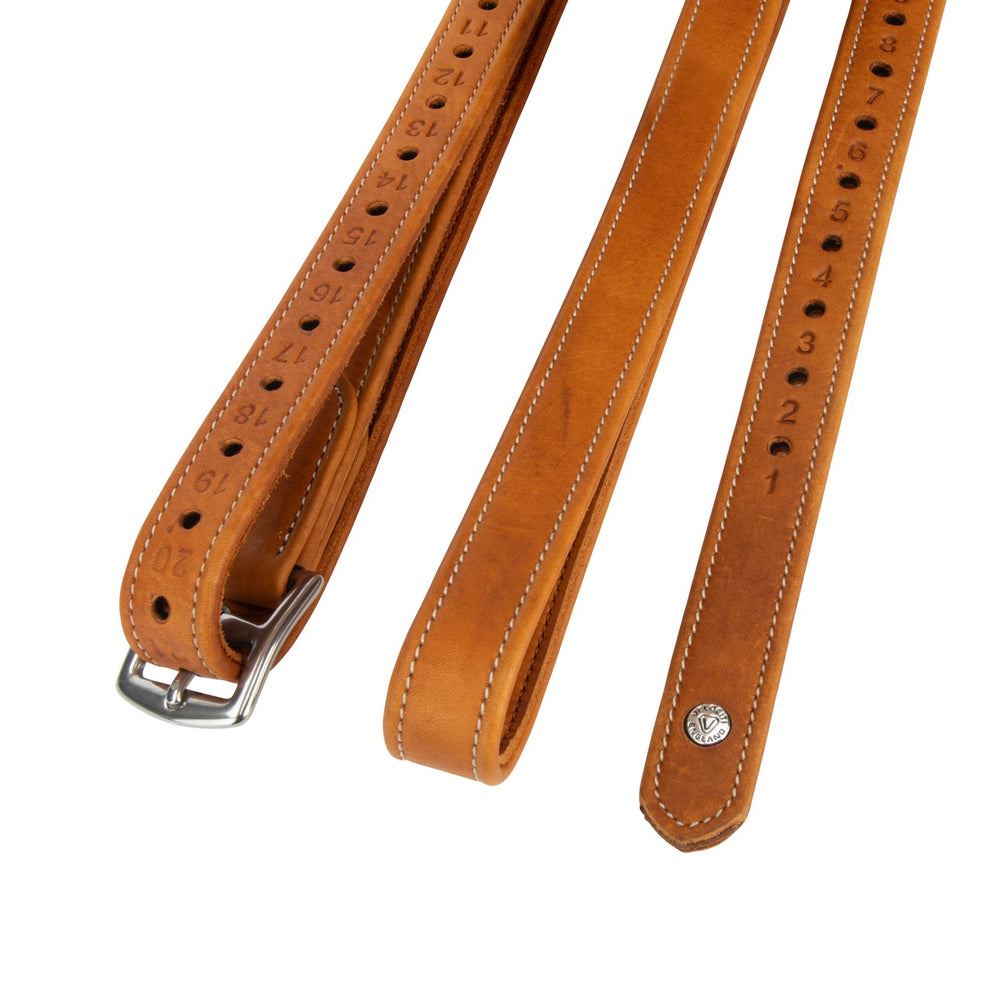 Velociti Lusso Wrapped Stirrup Leathers Tan 1" x 48"