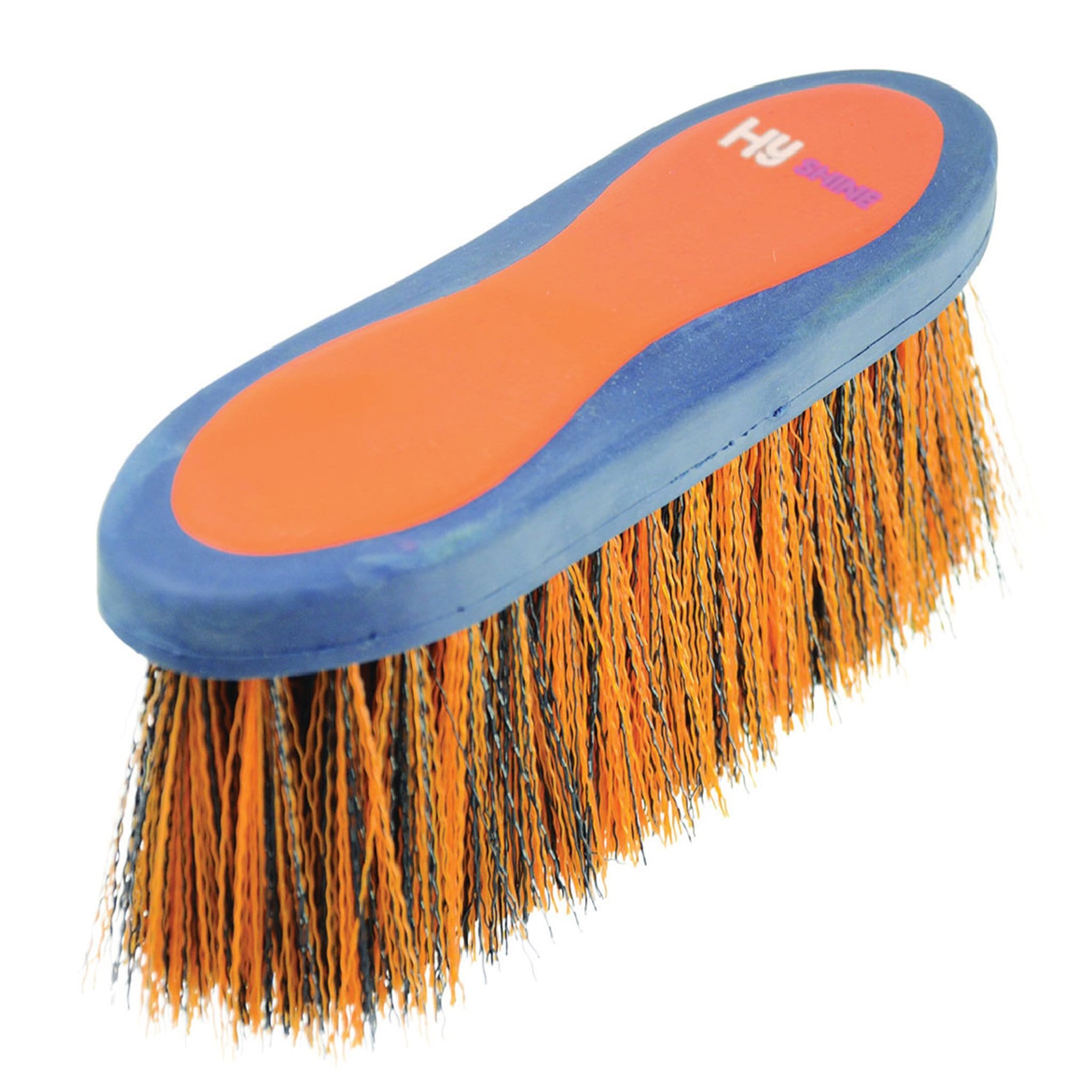 Hyshine Pro Groom Long Bristle Dandy Brush - Navy and Orange