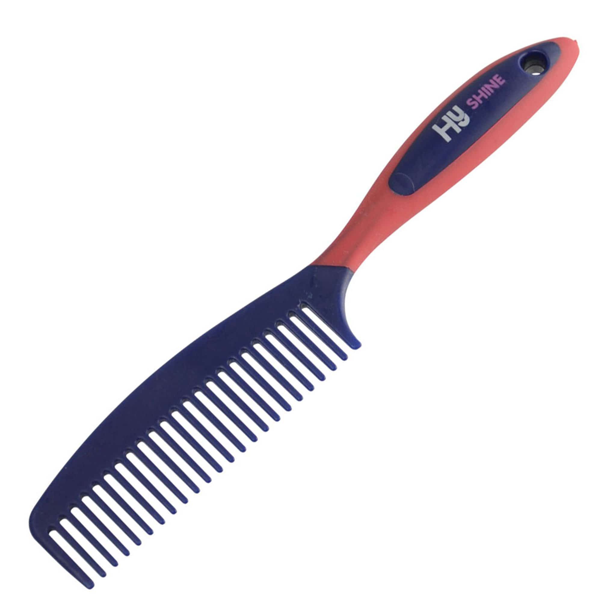 HySHINE Pro Groom Comb 9732 Red and Navy