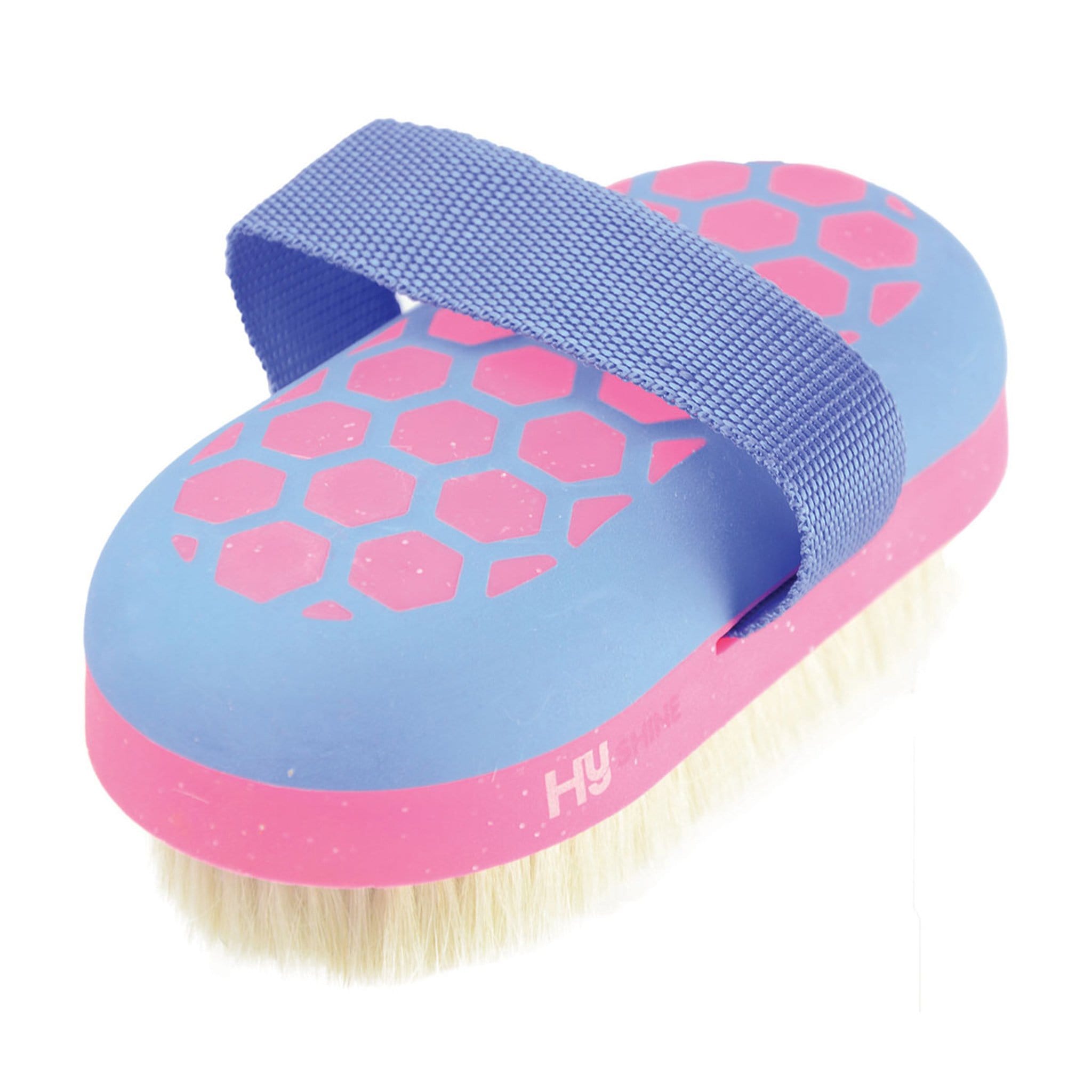 Hyshine Glitter Body Brush with Goat Hair - Blue and Pink