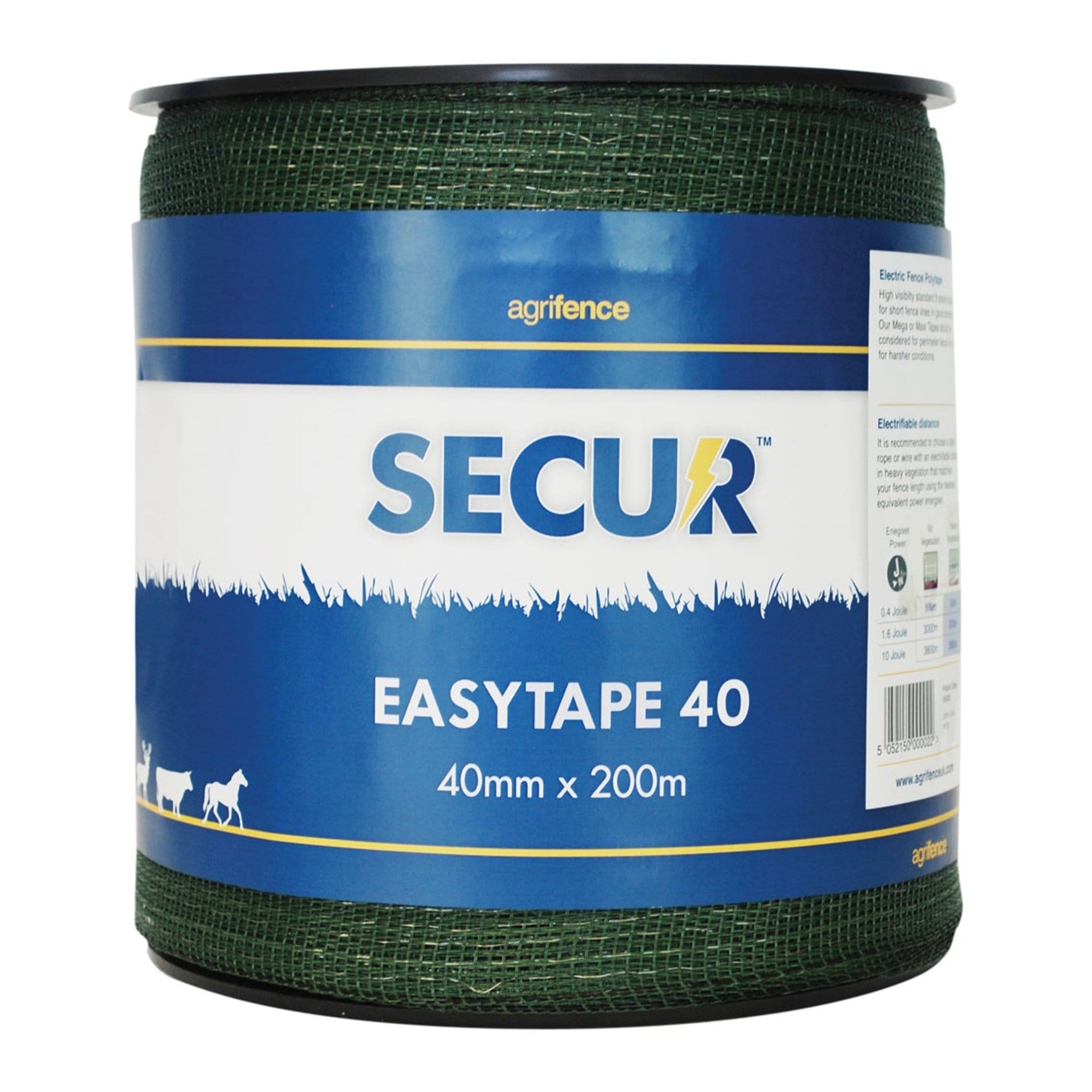 Agrifence Easytape Polytape - 40 mm x 20 m · Green