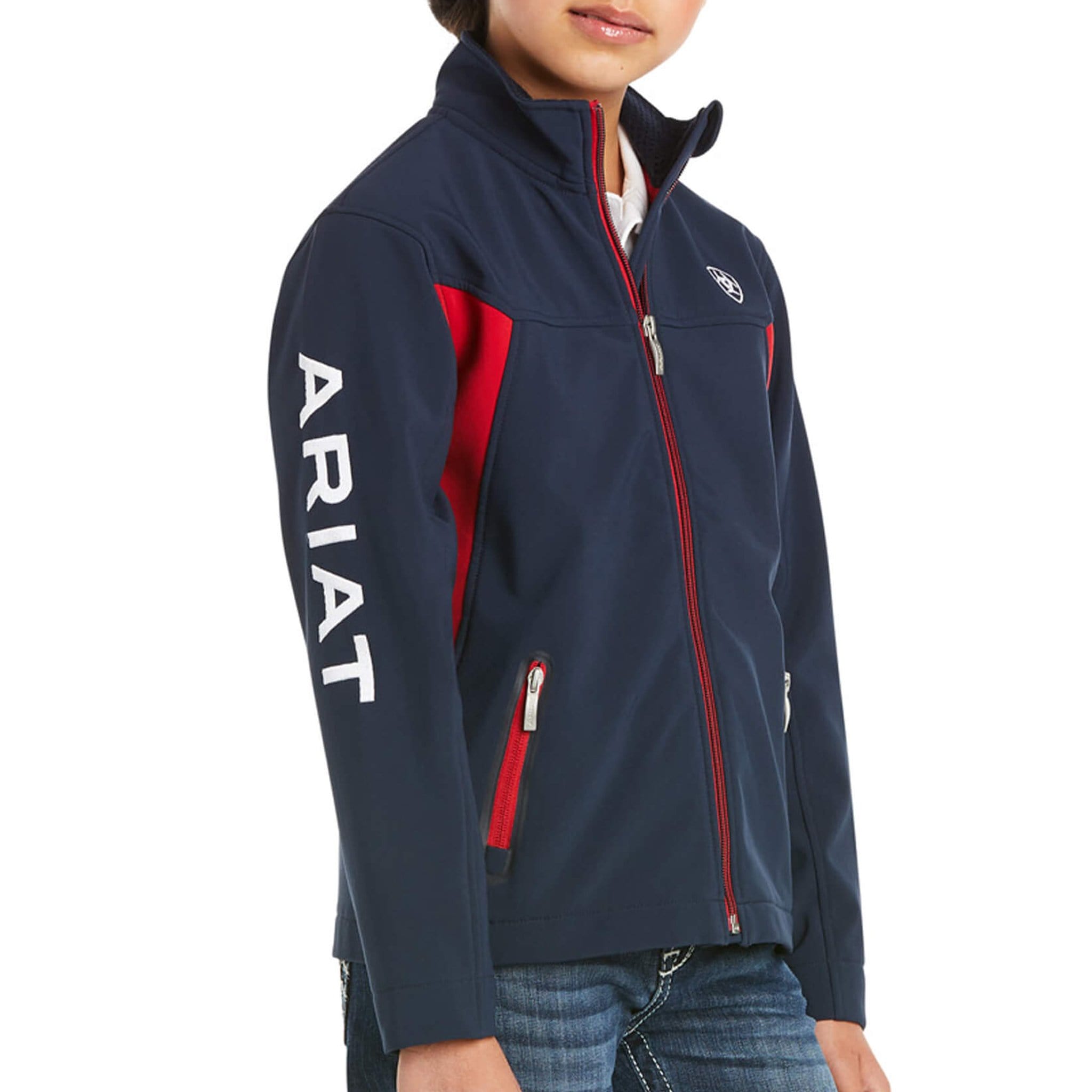 Ariat Youth New Team Softshell Jacket Front 10019268