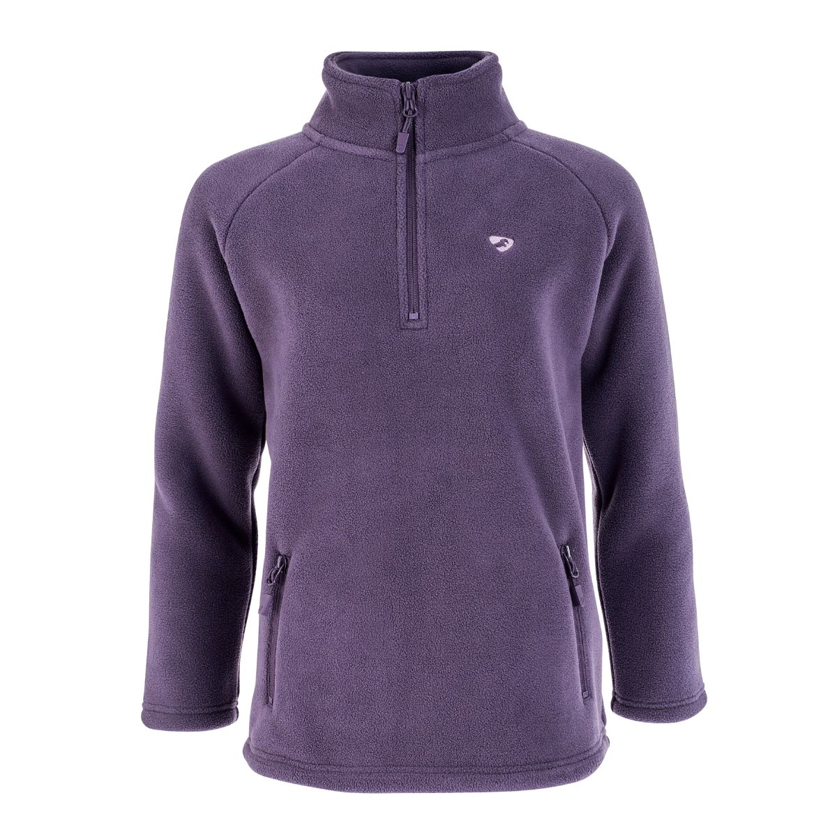 Aubrion Young Rider Restore Half Zip Fleece - 11 - 12 Years · Purple