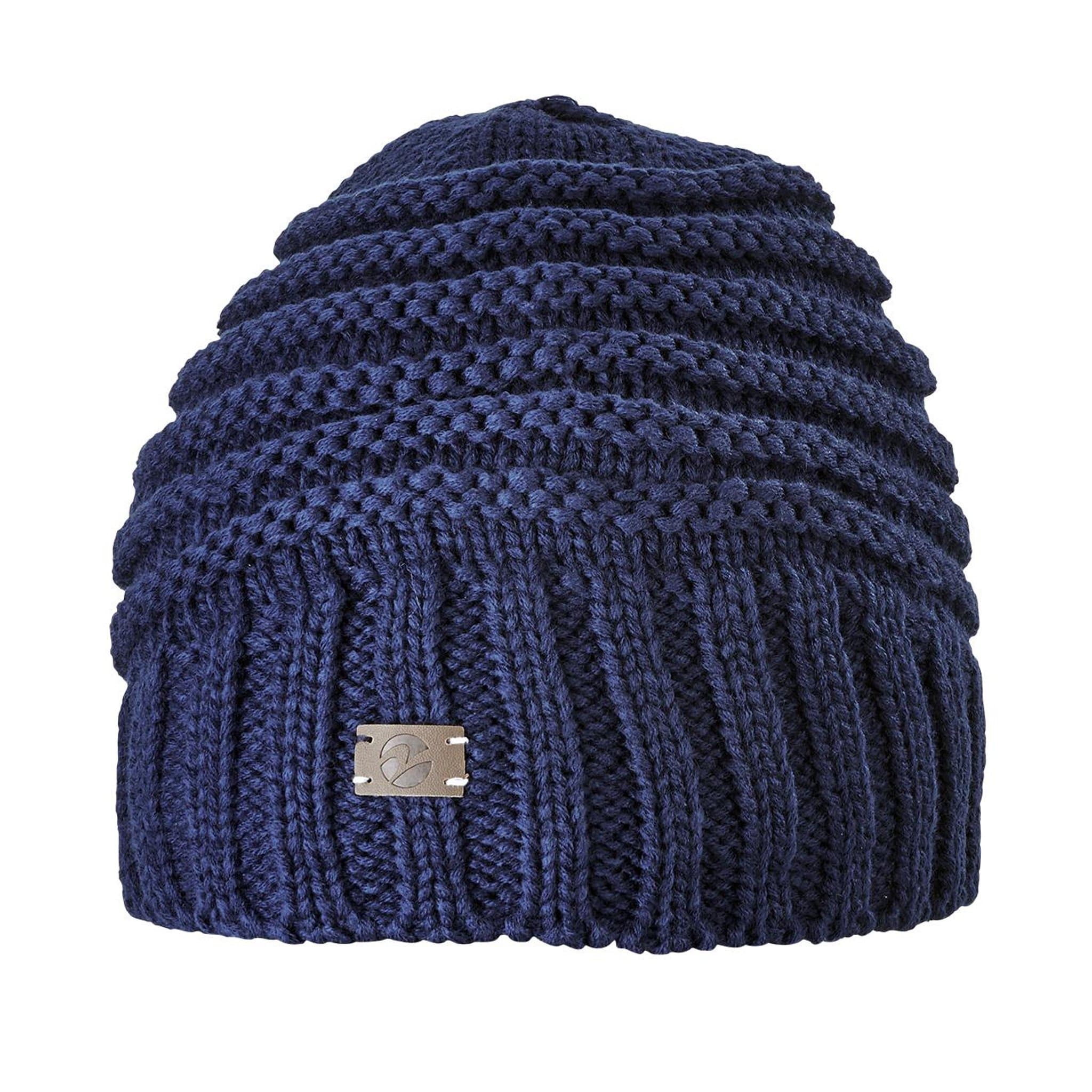 Busse Knitted Beanie Hat Navy 719339.