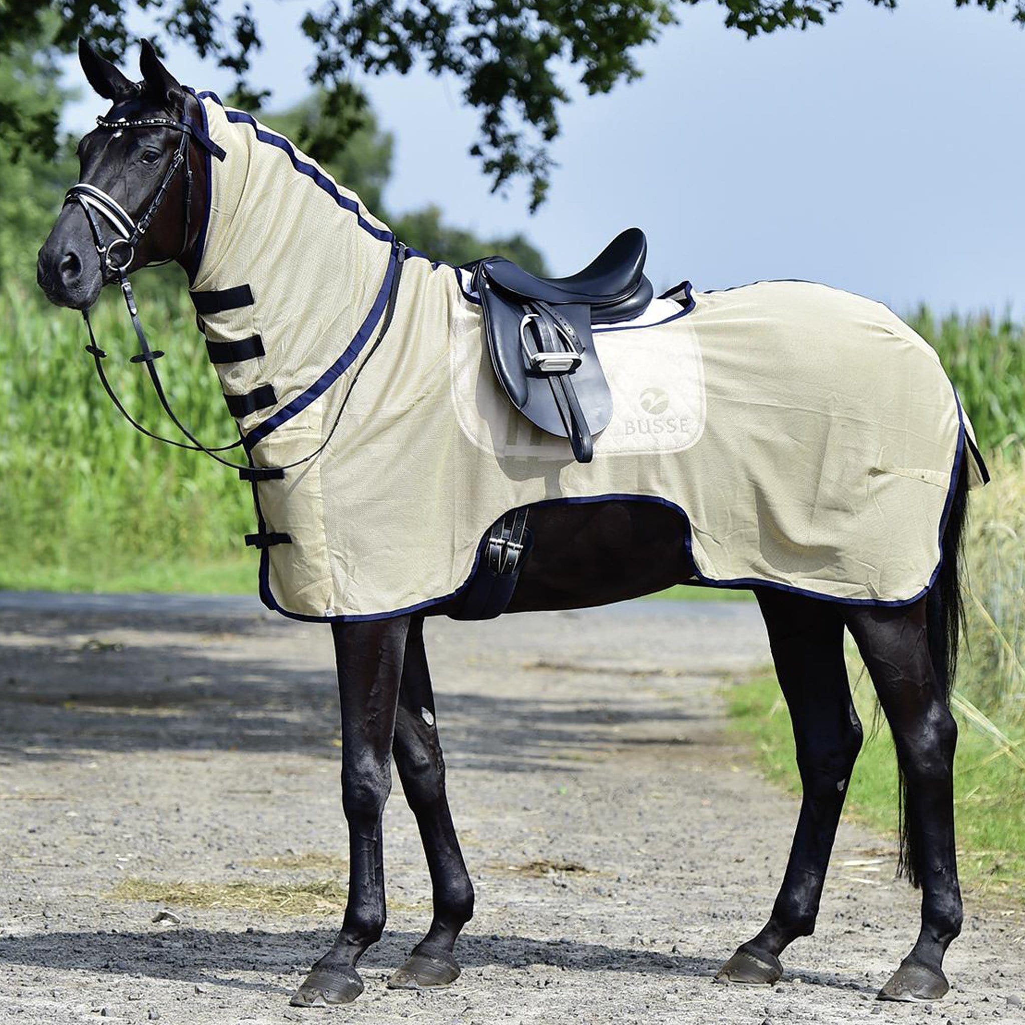 Busse Exercise Combo Fly Rug Size 4'3-4'6Ft Beige - 4'3