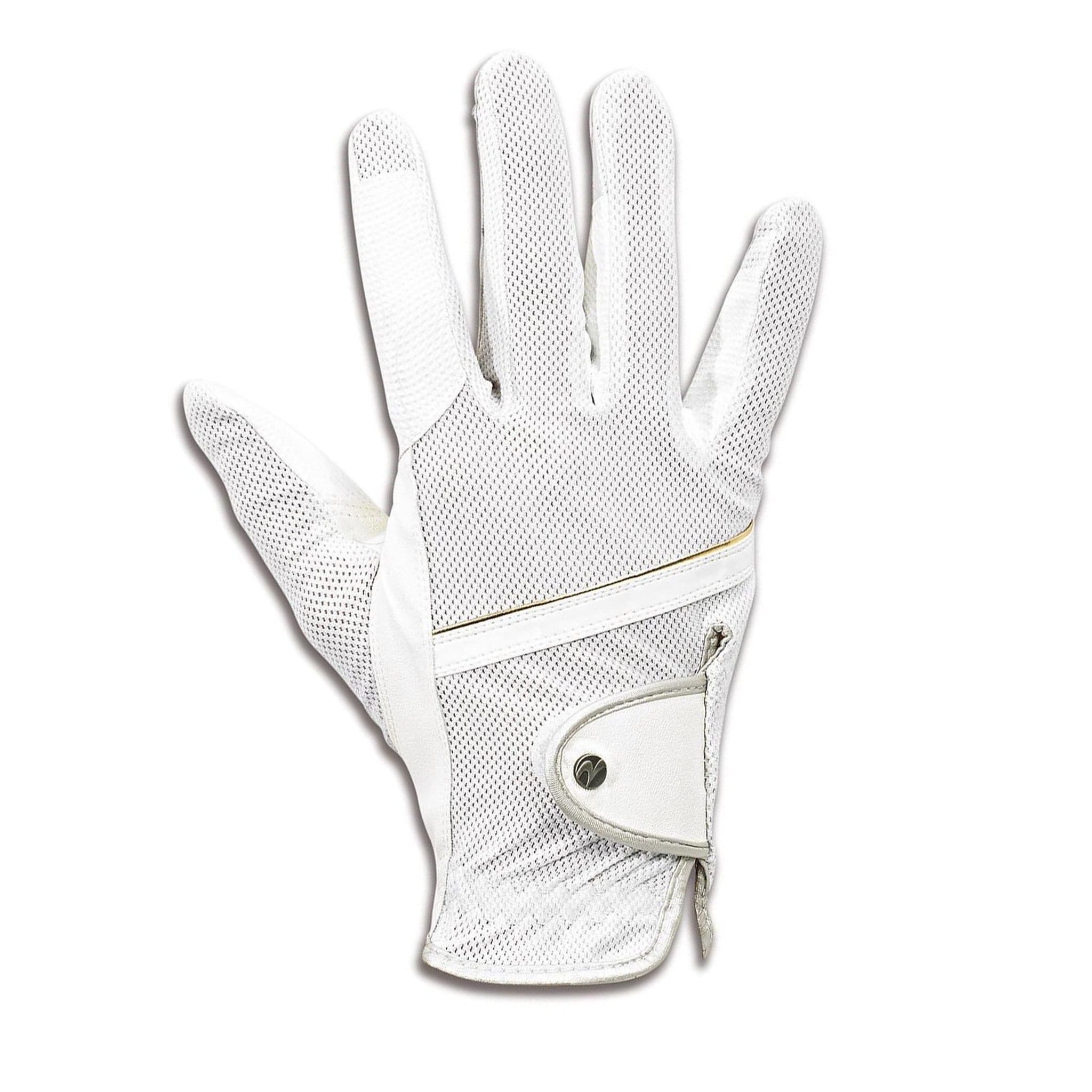 Busse Summer Riding Gloves - X-Large · White