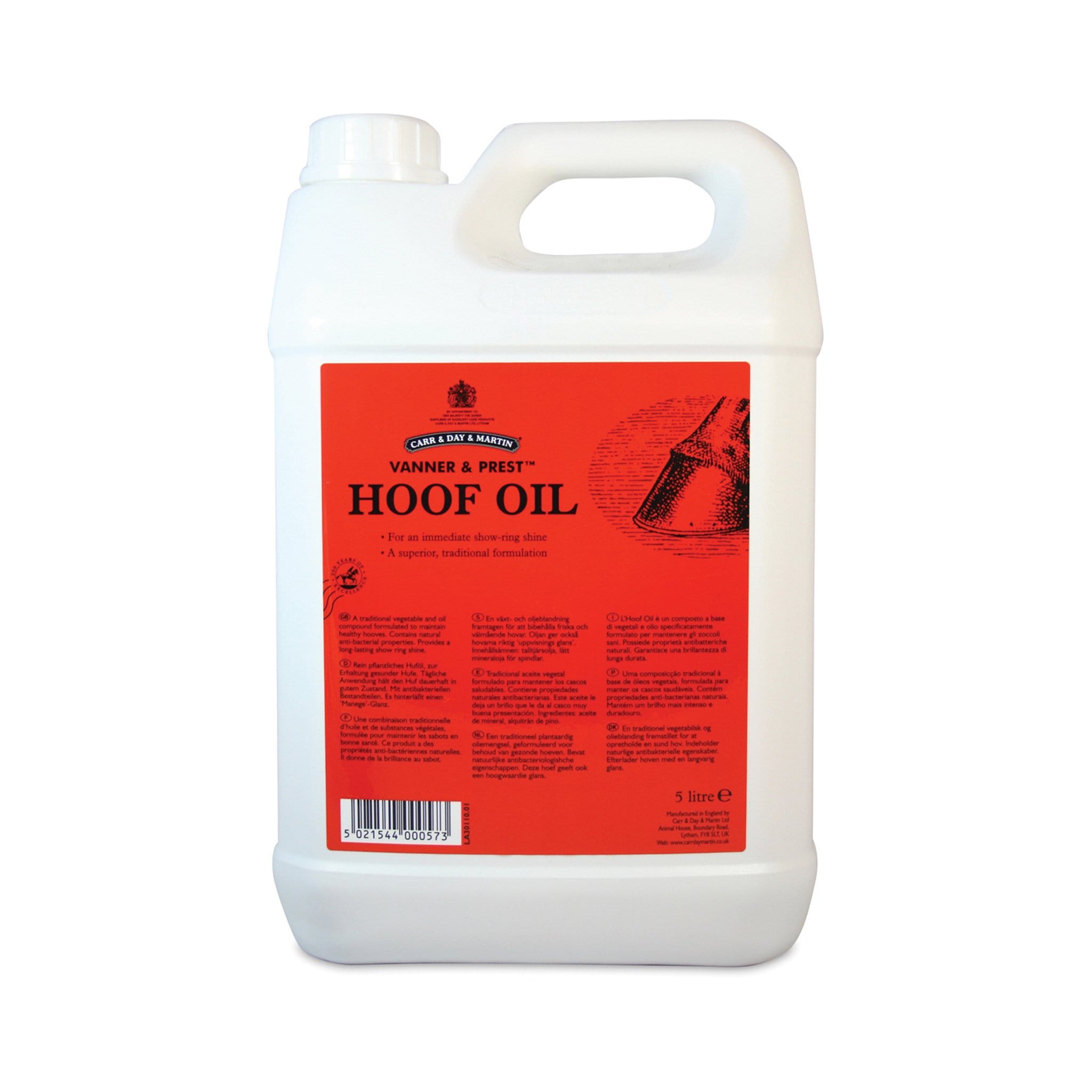 Carr & Day & Martin Vanner & Prest Hoof Oil - 5L