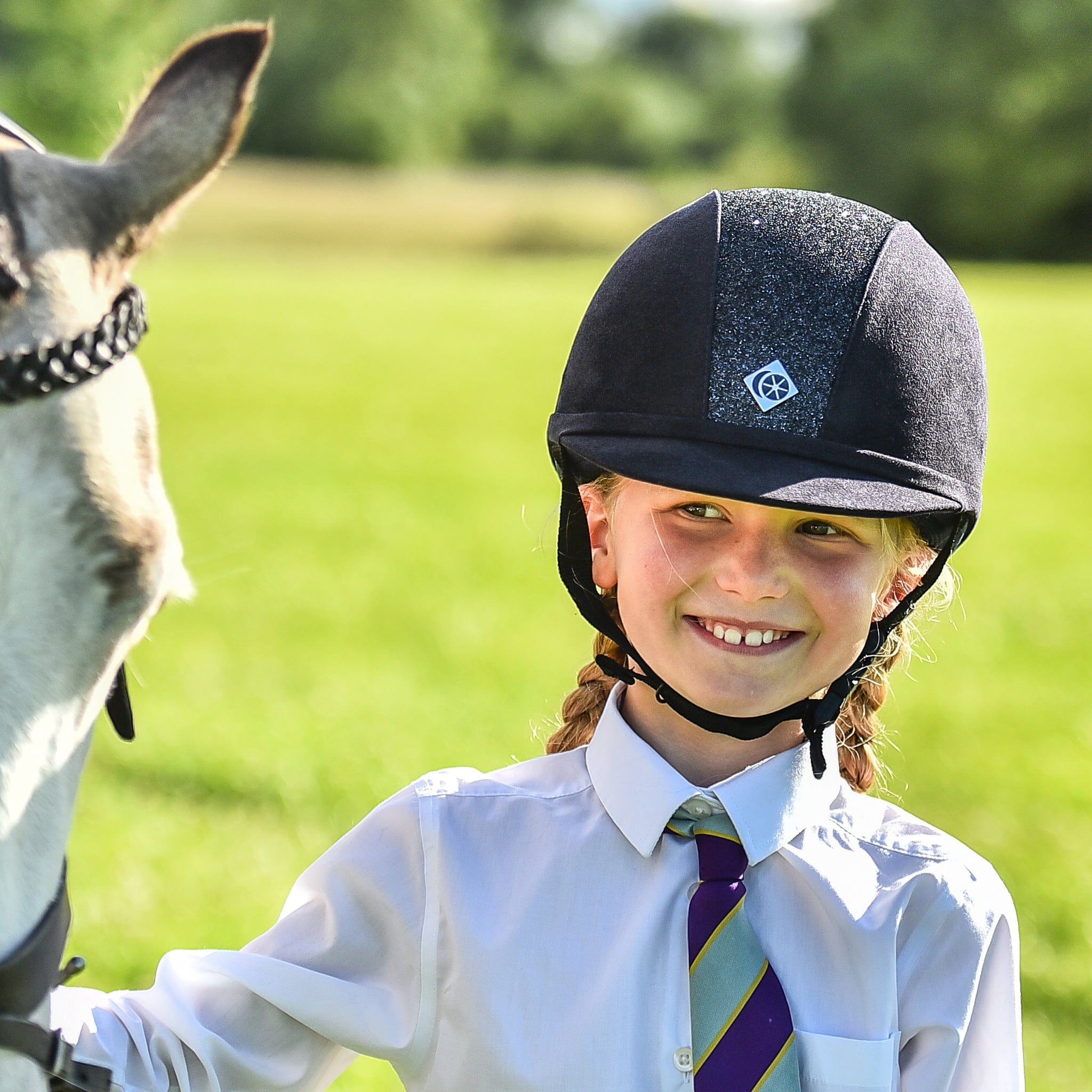 Charles Owen Sparkly YR8 Riding Hat