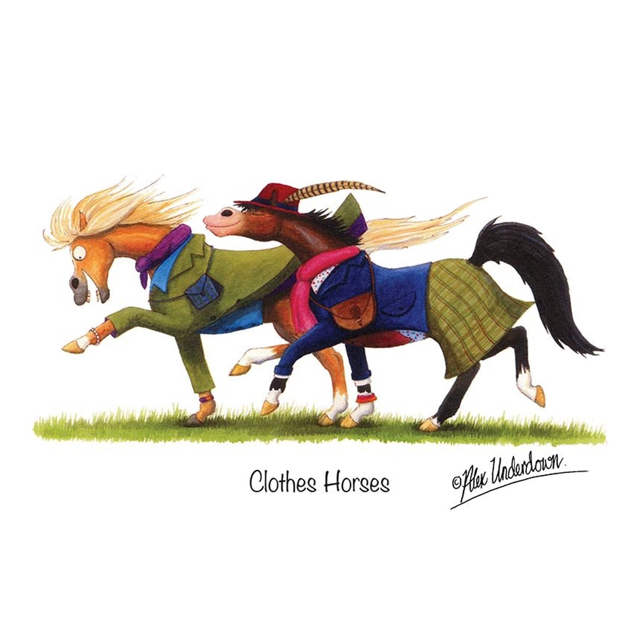 Clothes Horse greeting Card ALUNCLOTGC01