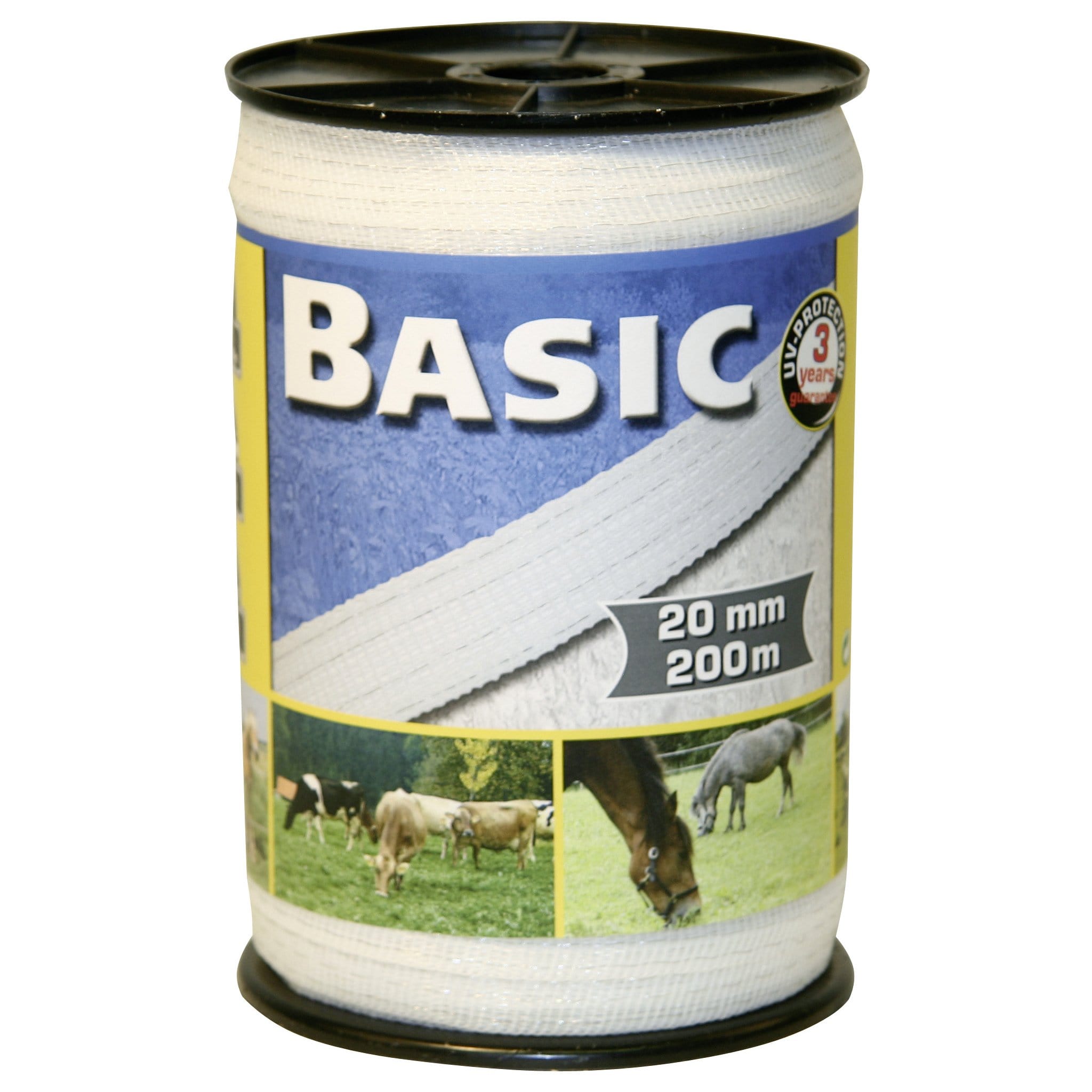 Corral Basic Fencing Tape 200M - 200m x 20mm · White