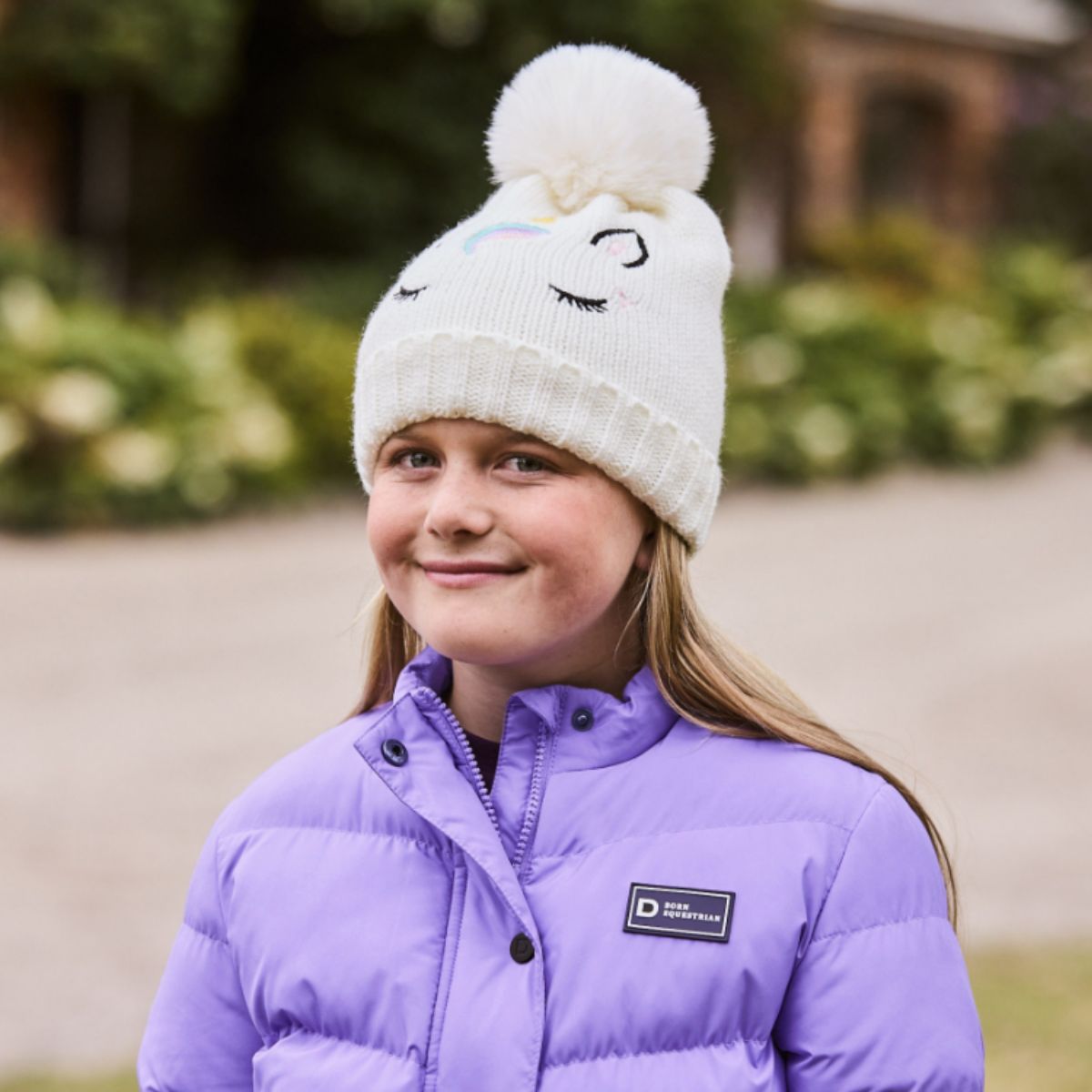 Dublin Children's Embroidered Unicorn Beanie - 