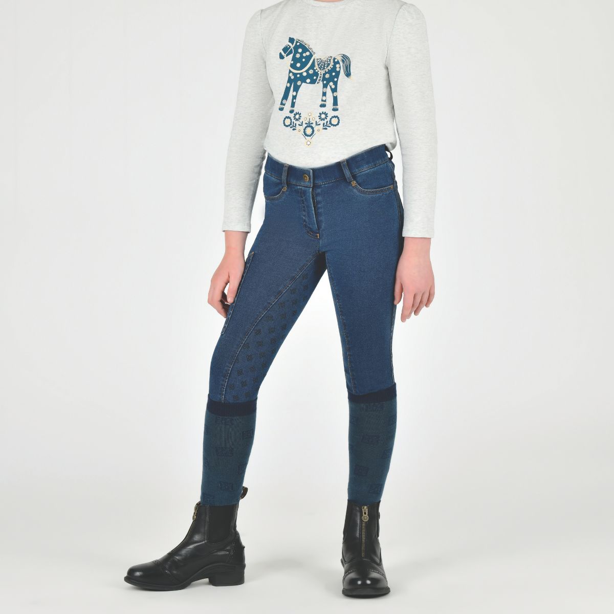 Dublin Children's Shona Denim Full Seat Breeches