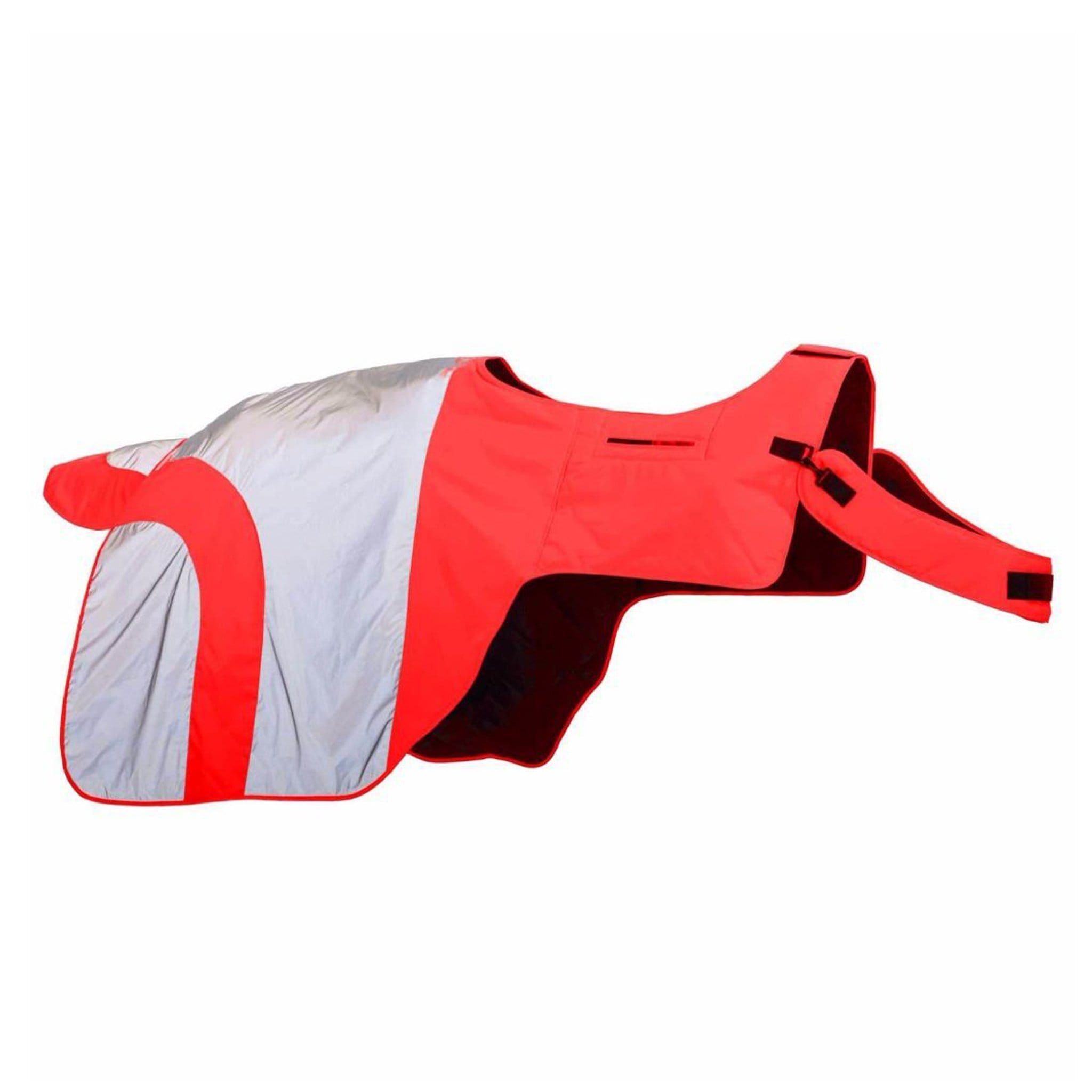 Equisafety Mercury Hi Viz Exercise Sheet - Pony (normal rug size 5'9 - 6'0) · Red Orange