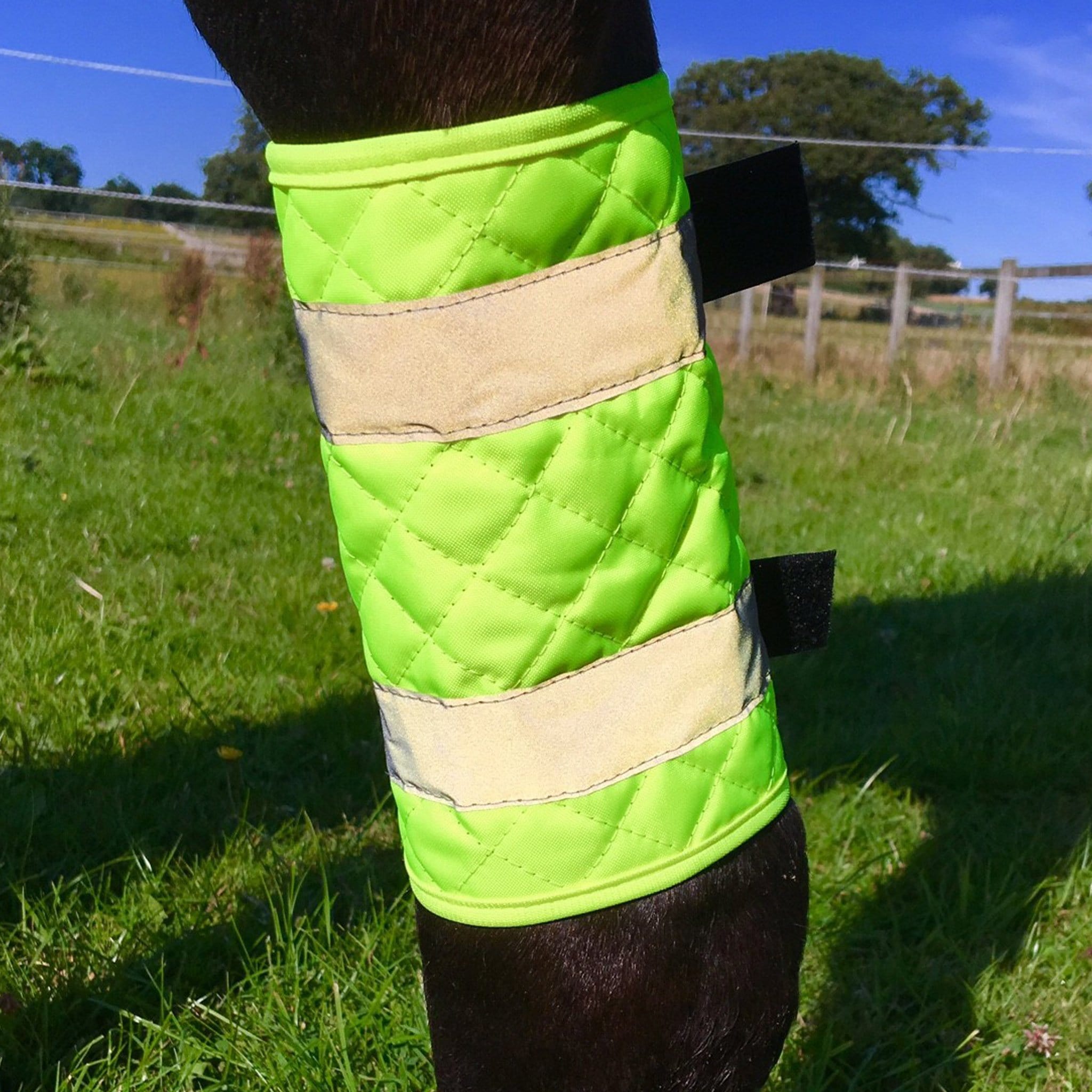 Equisafety Quilted Hi Viz Leg Boots