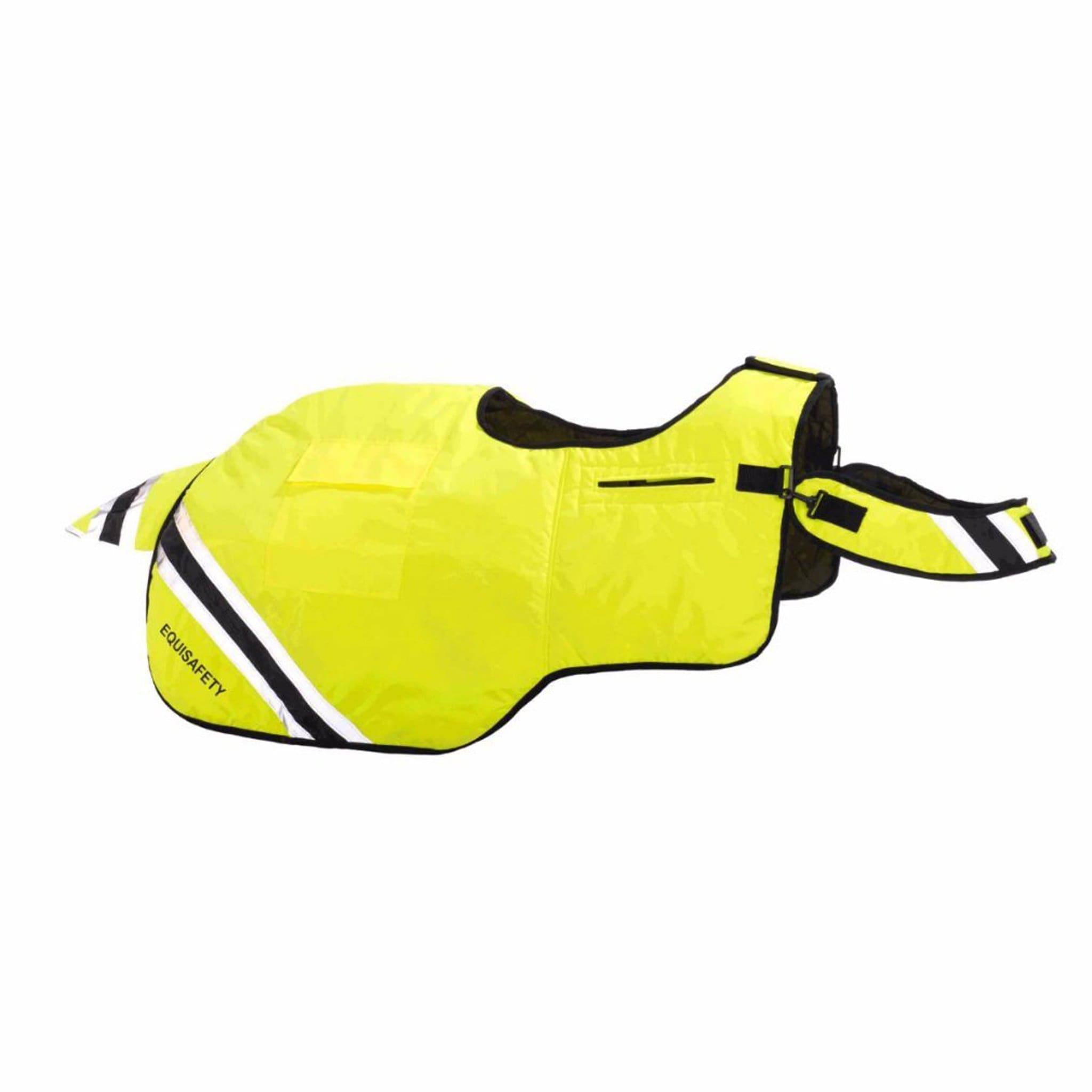 Equisafety Hi Viz Winter Wrap Around Sheet - Cob (normal rug size 6'3 - 6'6) · Yellow