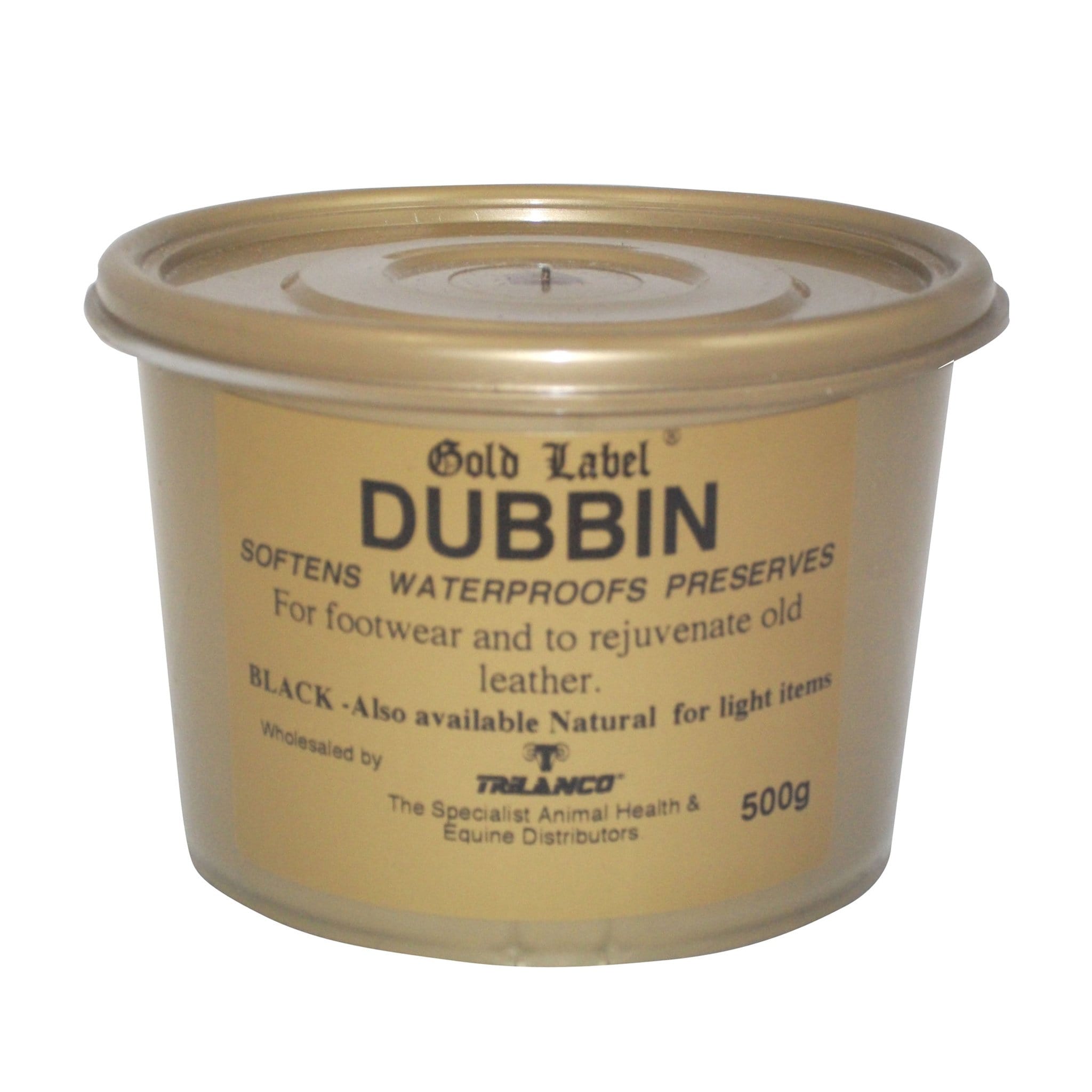 Gold Label Dubbin - 500g · Black