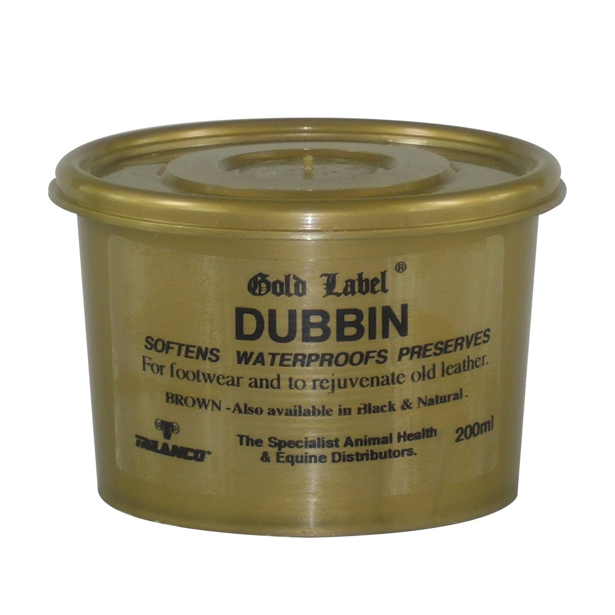 Gold Label Dubbin - 200g · Brown